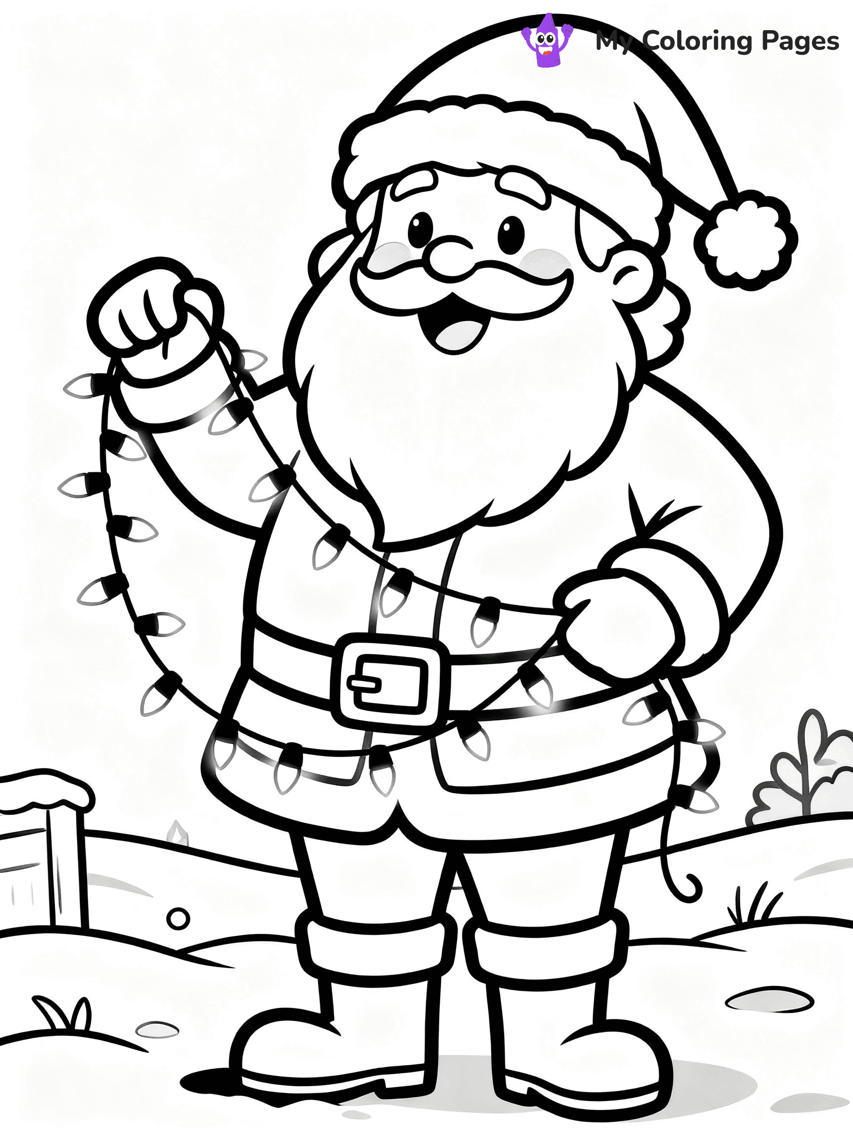 Christmas Light Coloring Pages - 5