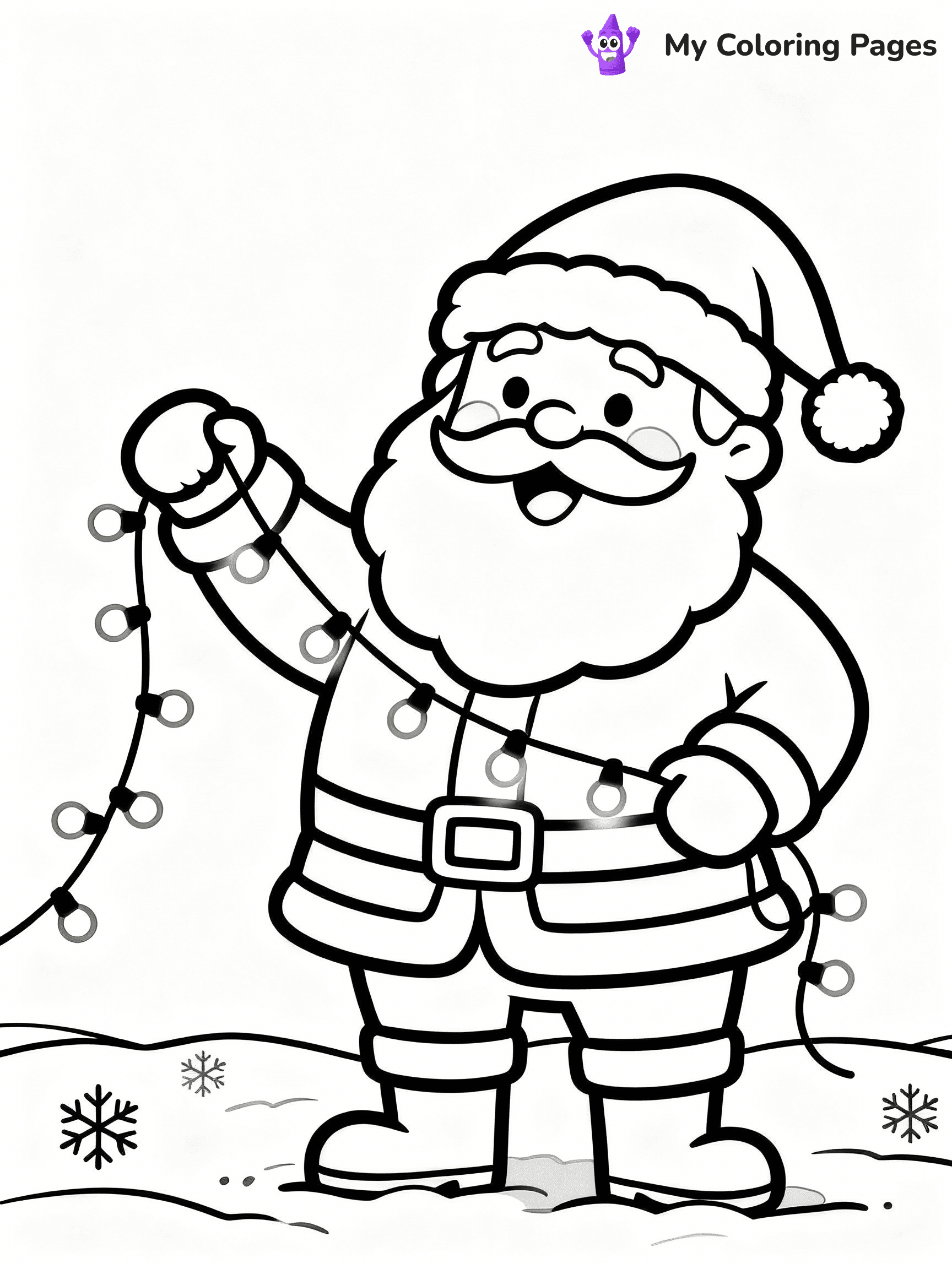 Christmas Light Coloring Pages - 4