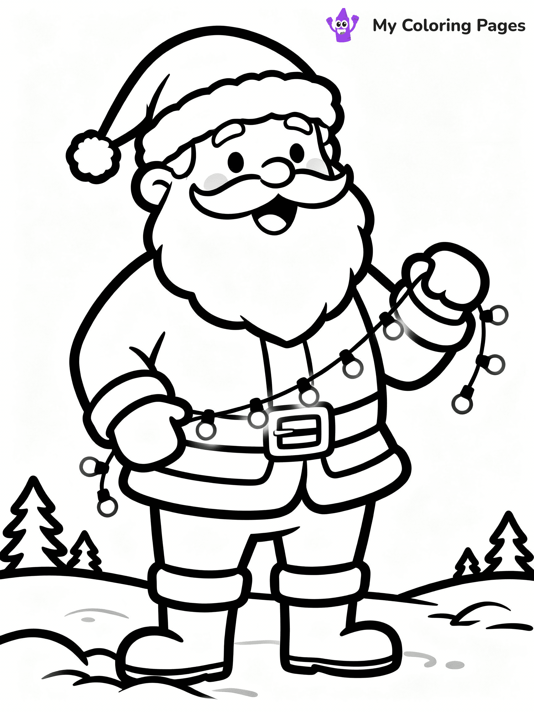 Christmas Light Coloring Pages - 3