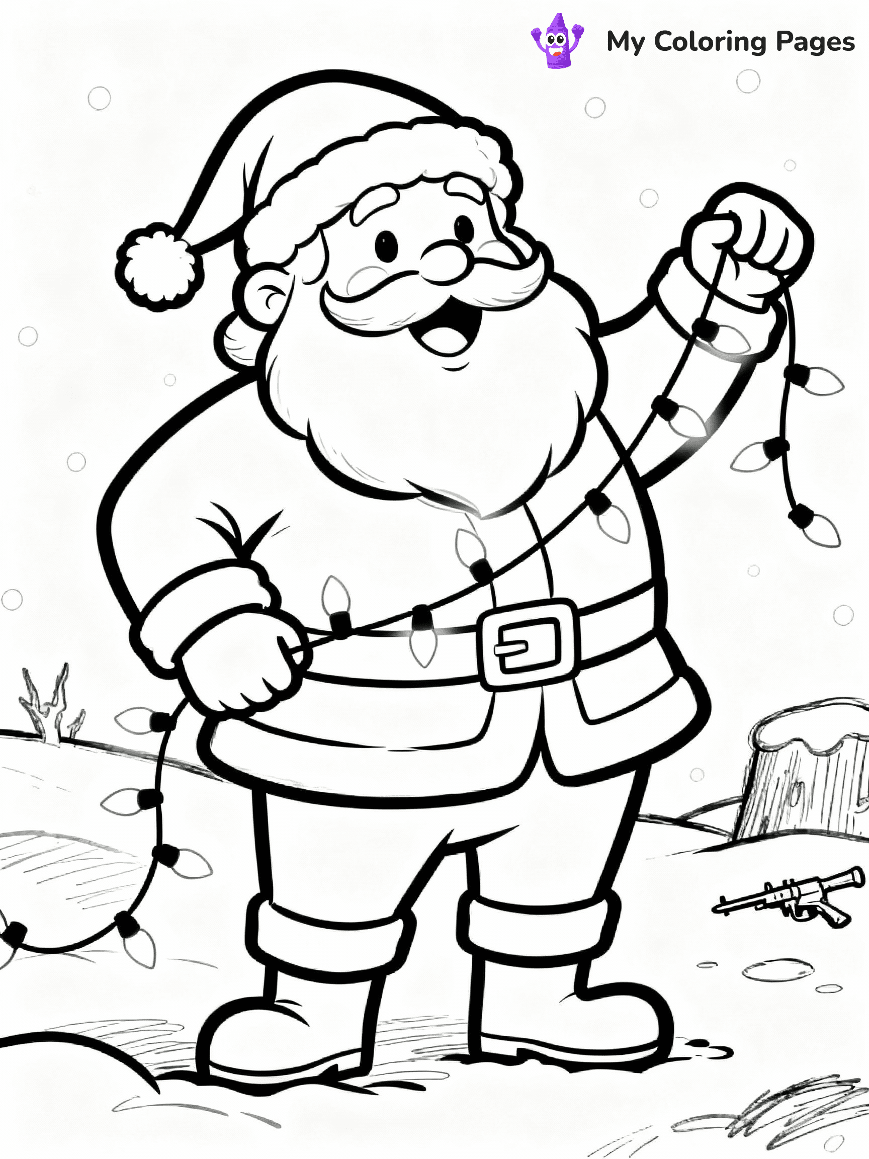 Christmas Light Coloring Pages - 2