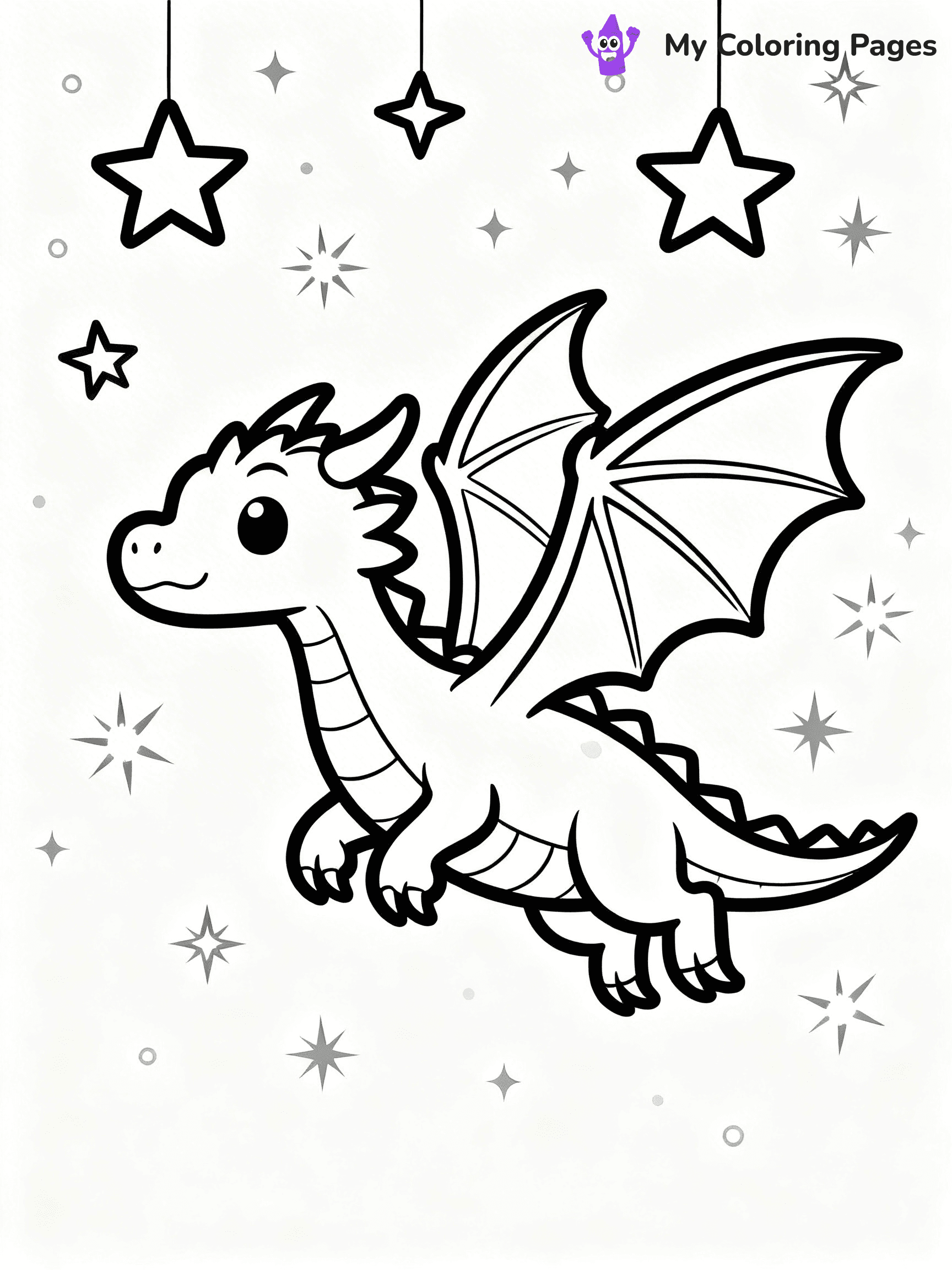 Fire Breathing Dragon Coloring Pages - 19