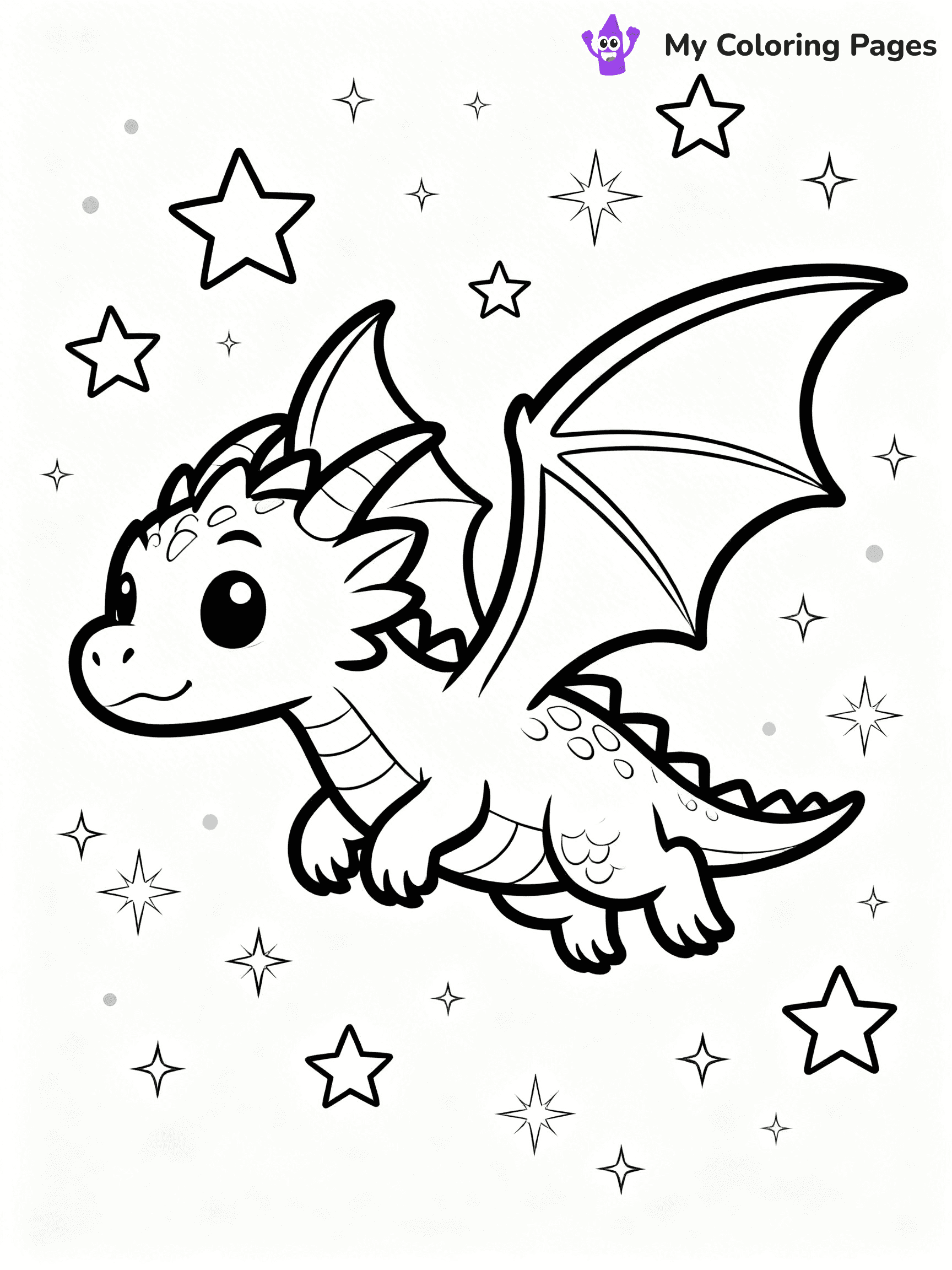 Fire Breathing Dragon Coloring Pages - 17