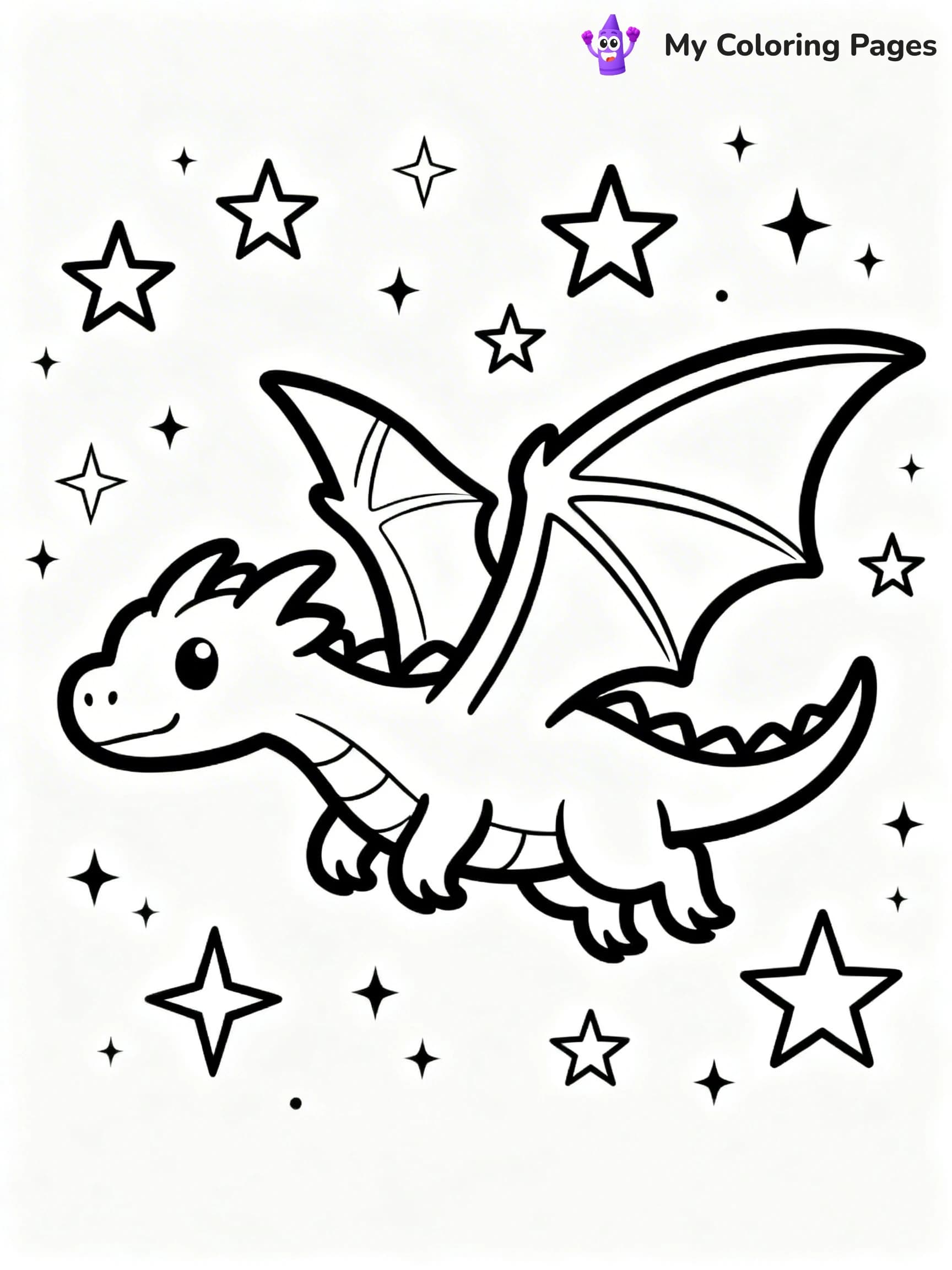 Fire Breathing Dragon Coloring Pages - 15