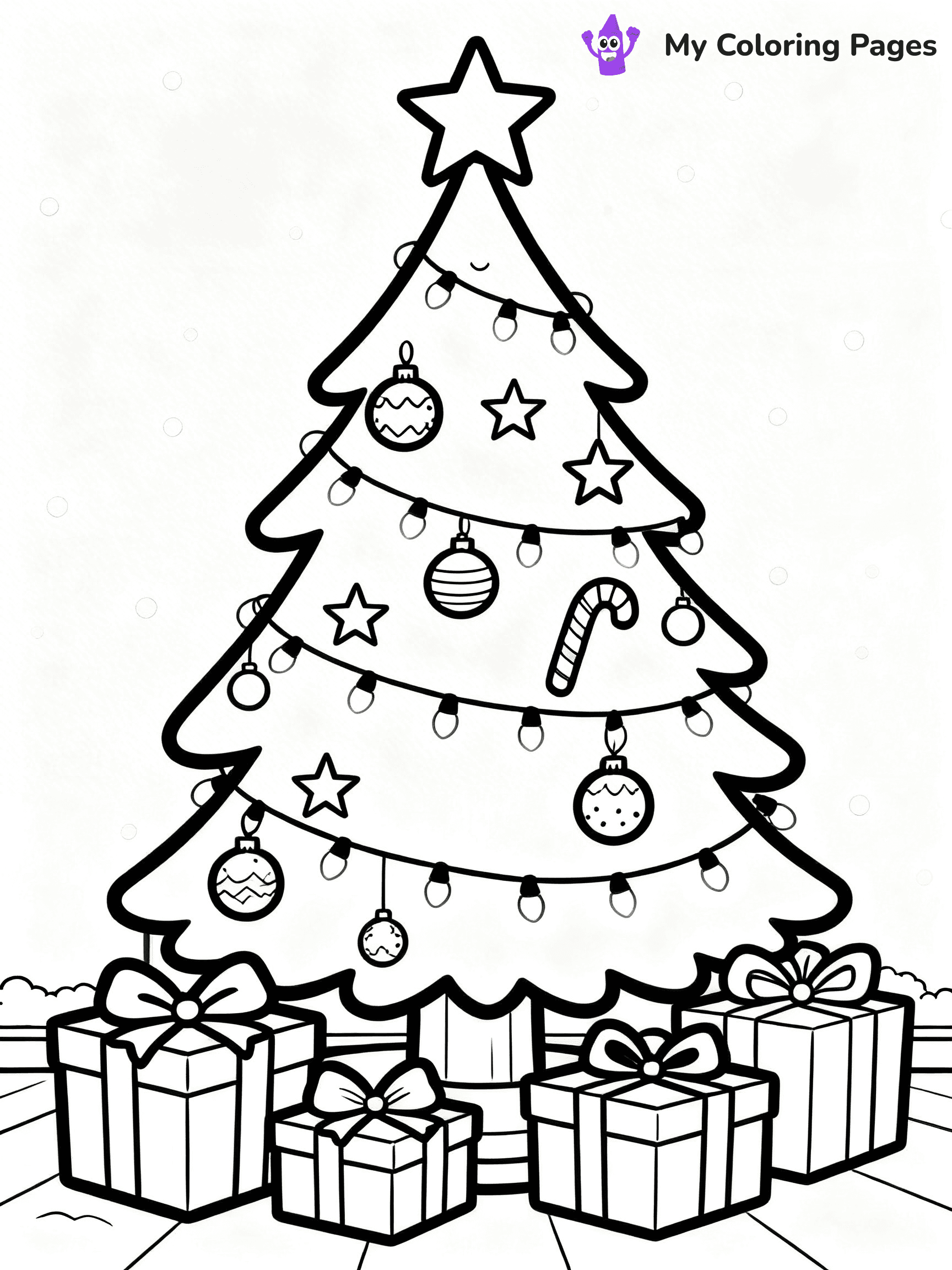 Christmas Lights Coloring Pages - 101