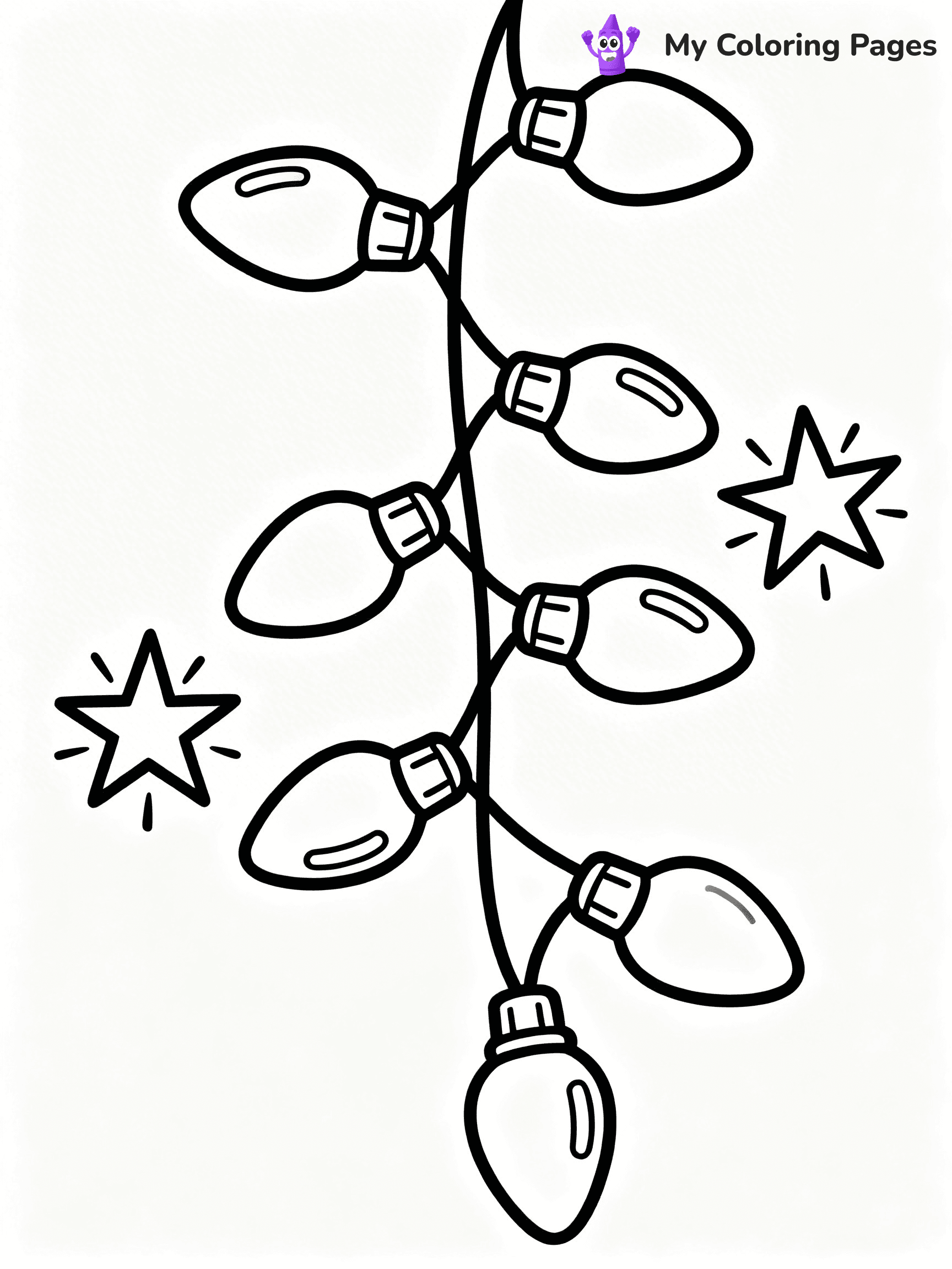 Christmas Lights Coloring Pages - 98