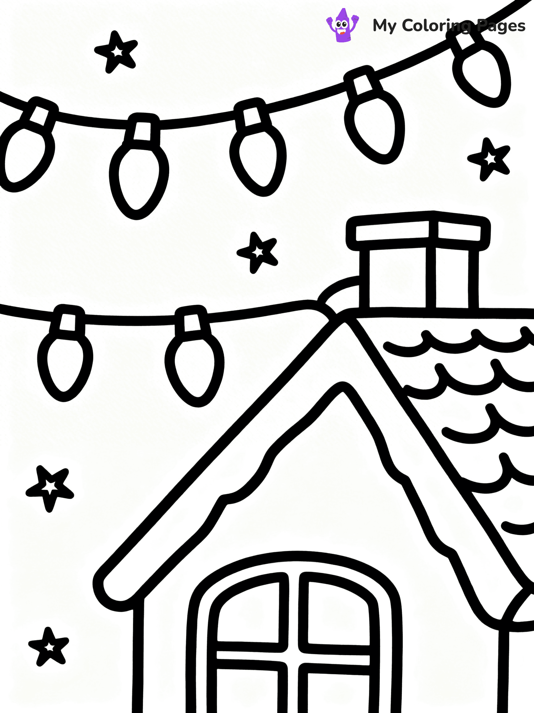 Christmas Lights Coloring Pages - 72
