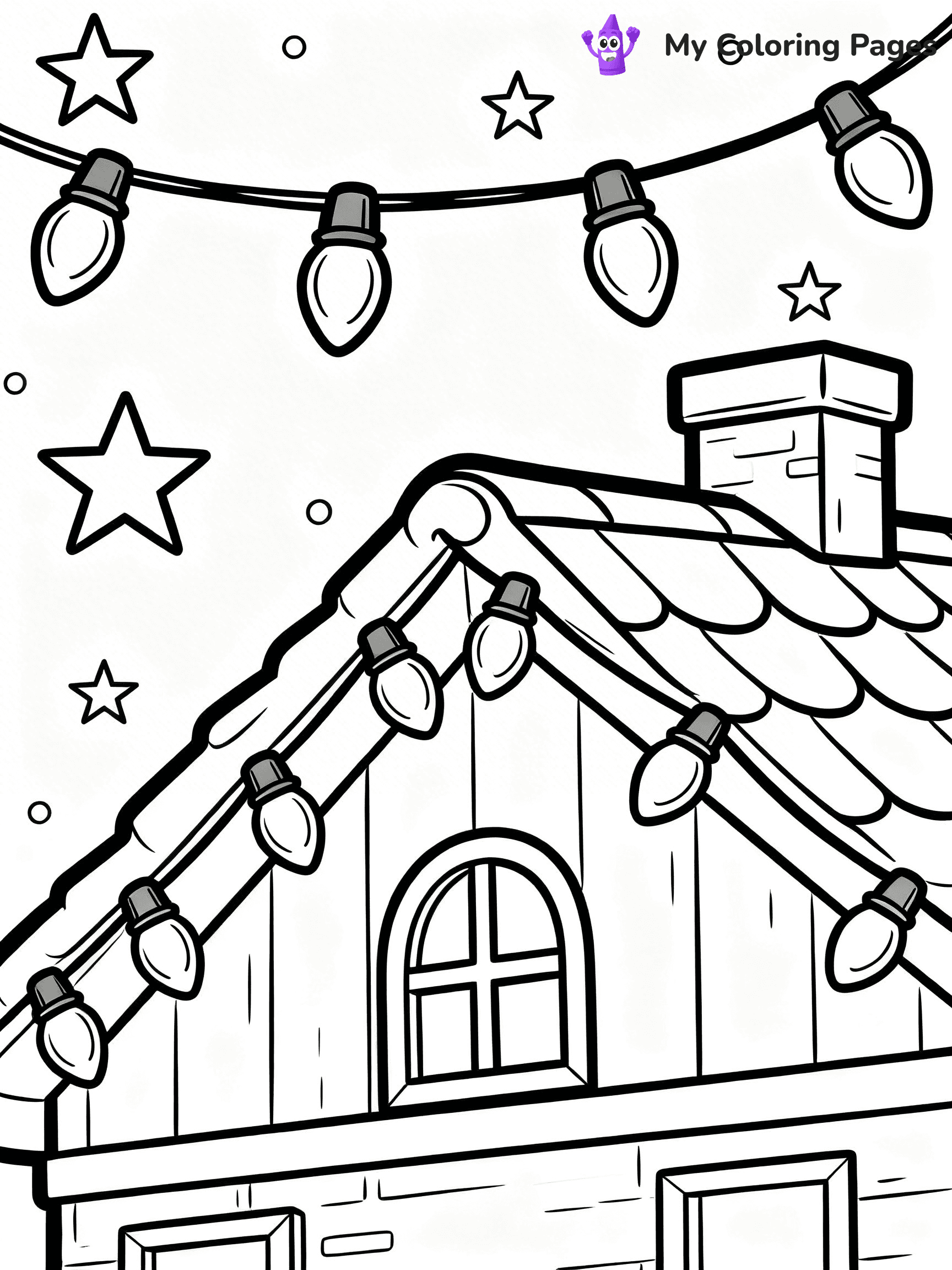 Christmas Lights Coloring Pages - 62