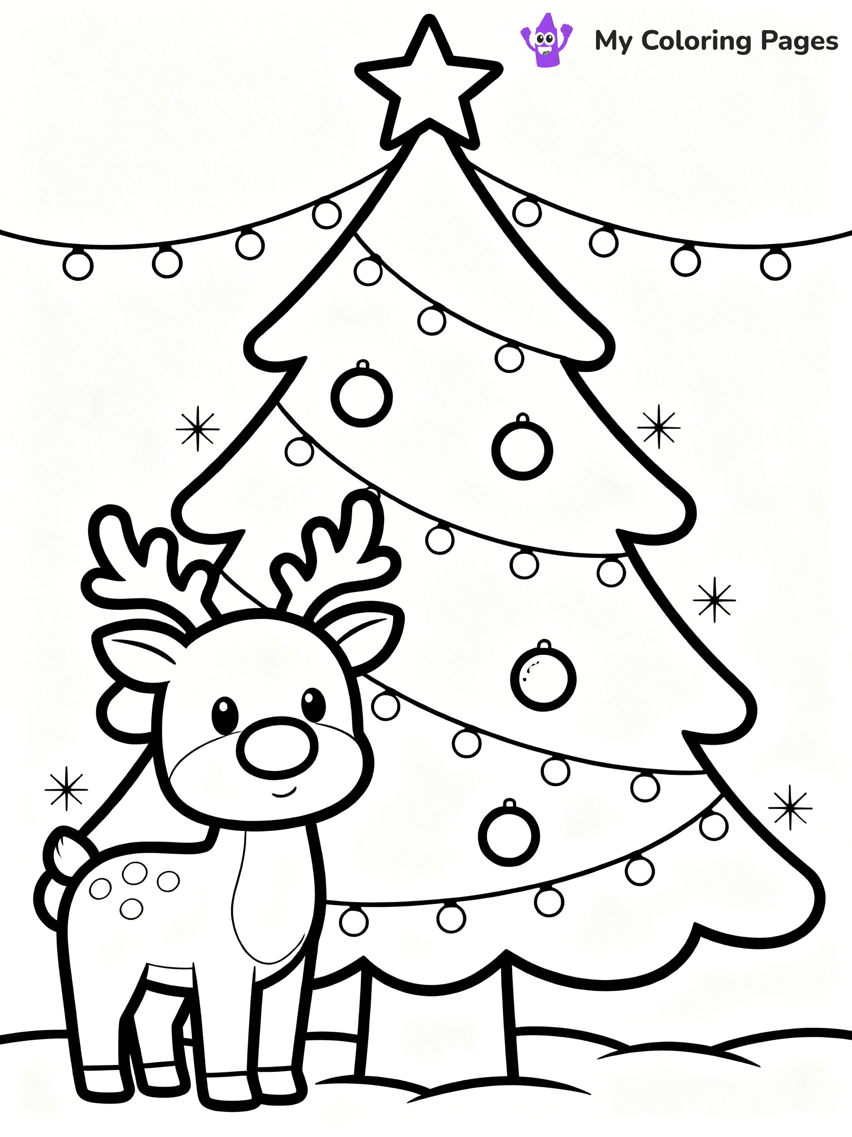Christmas Lights Coloring Pages - 59