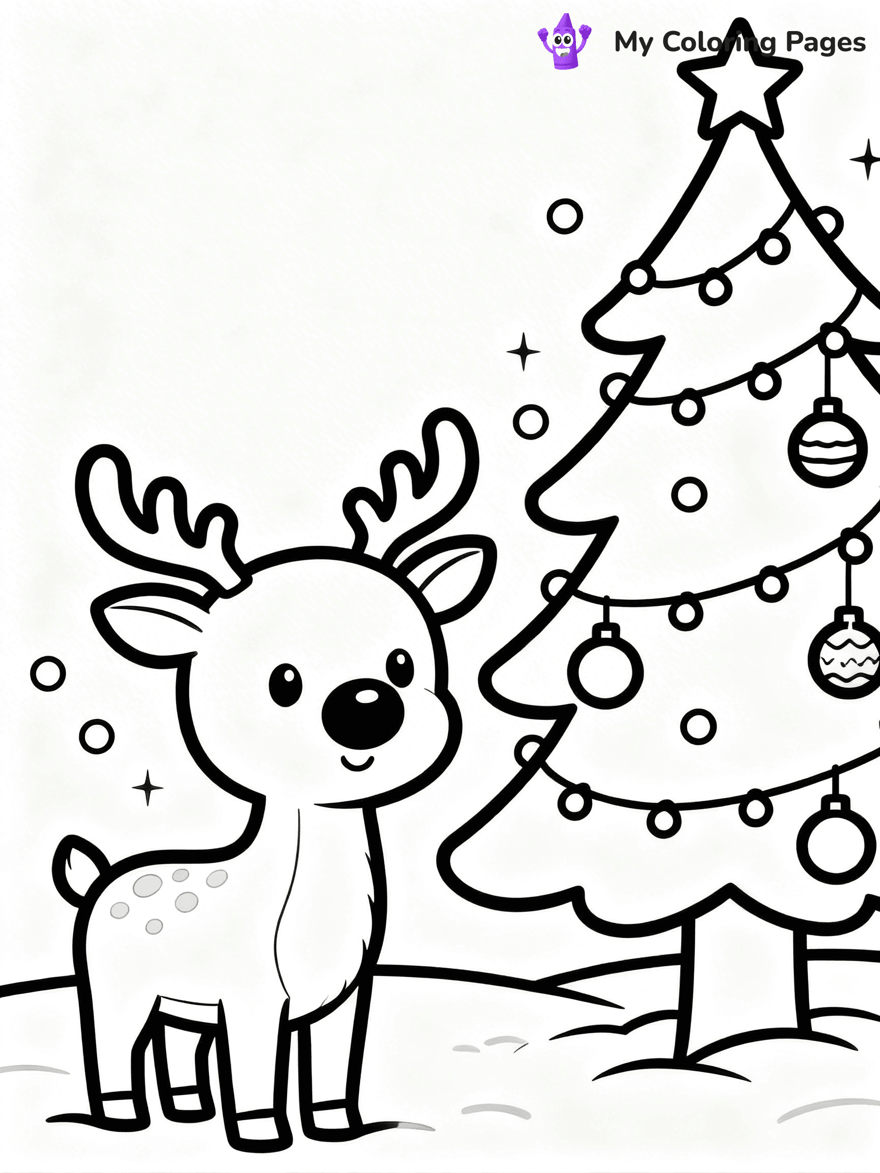 Christmas Lights Coloring Pages - 58