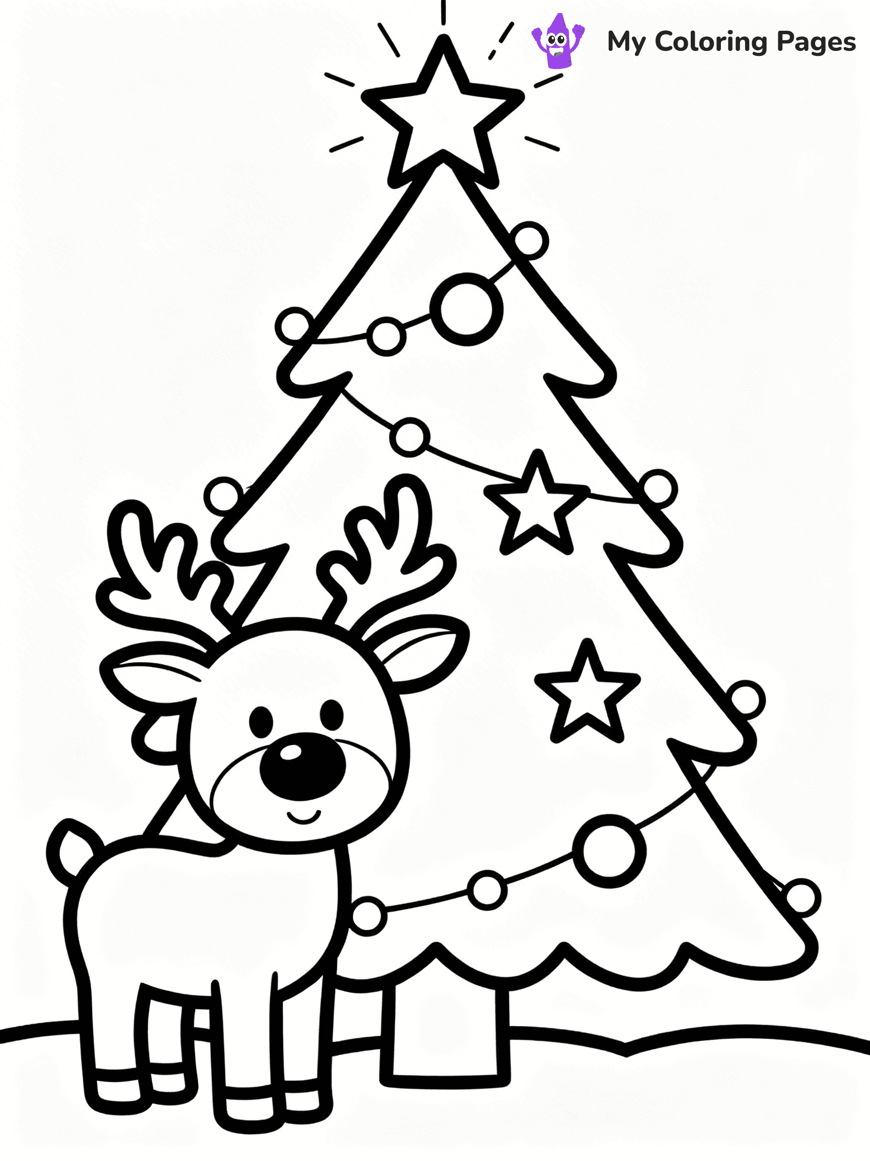 Christmas Lights Coloring Pages - 57