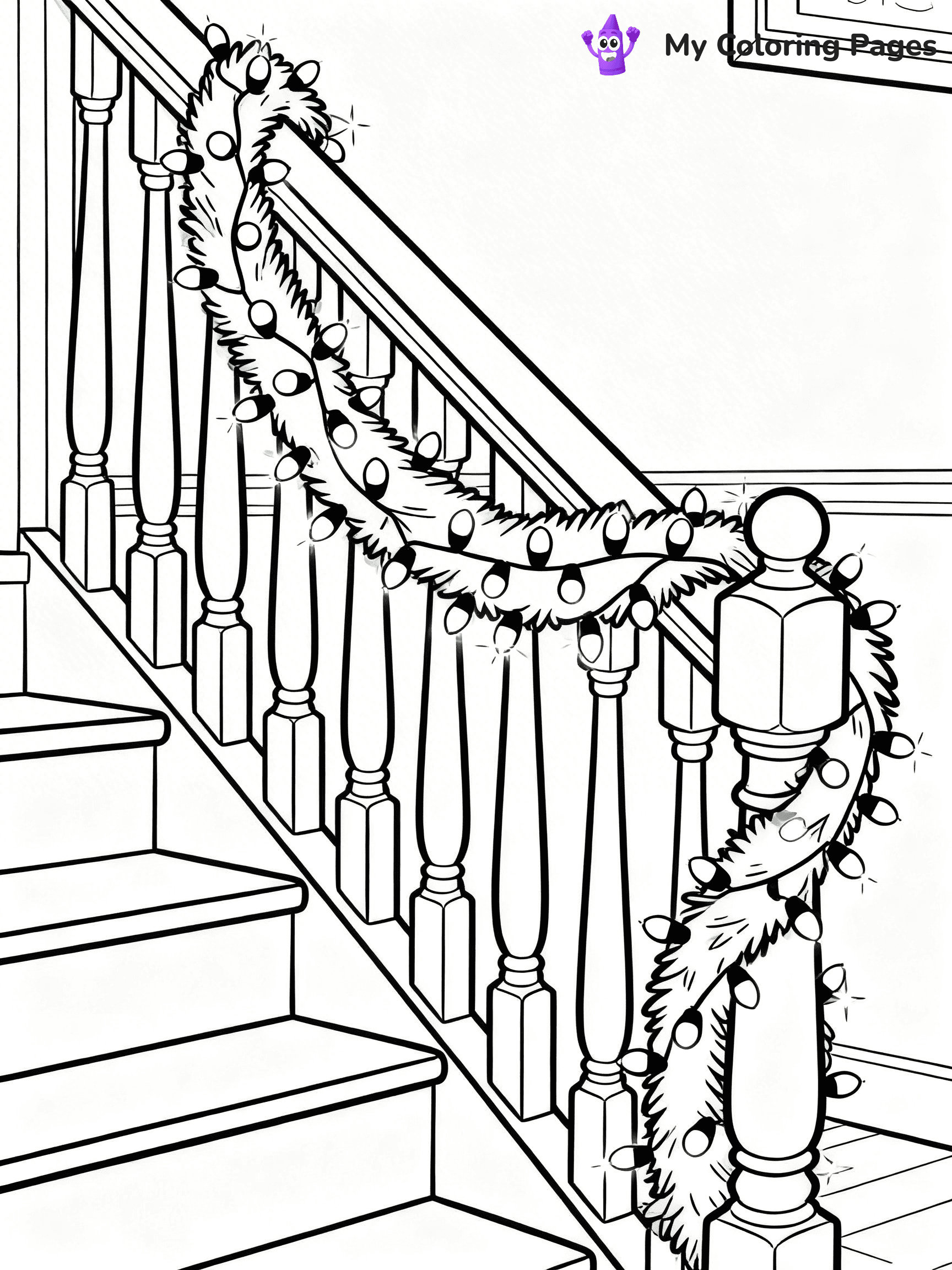 Christmas Lights Coloring Pages - 50