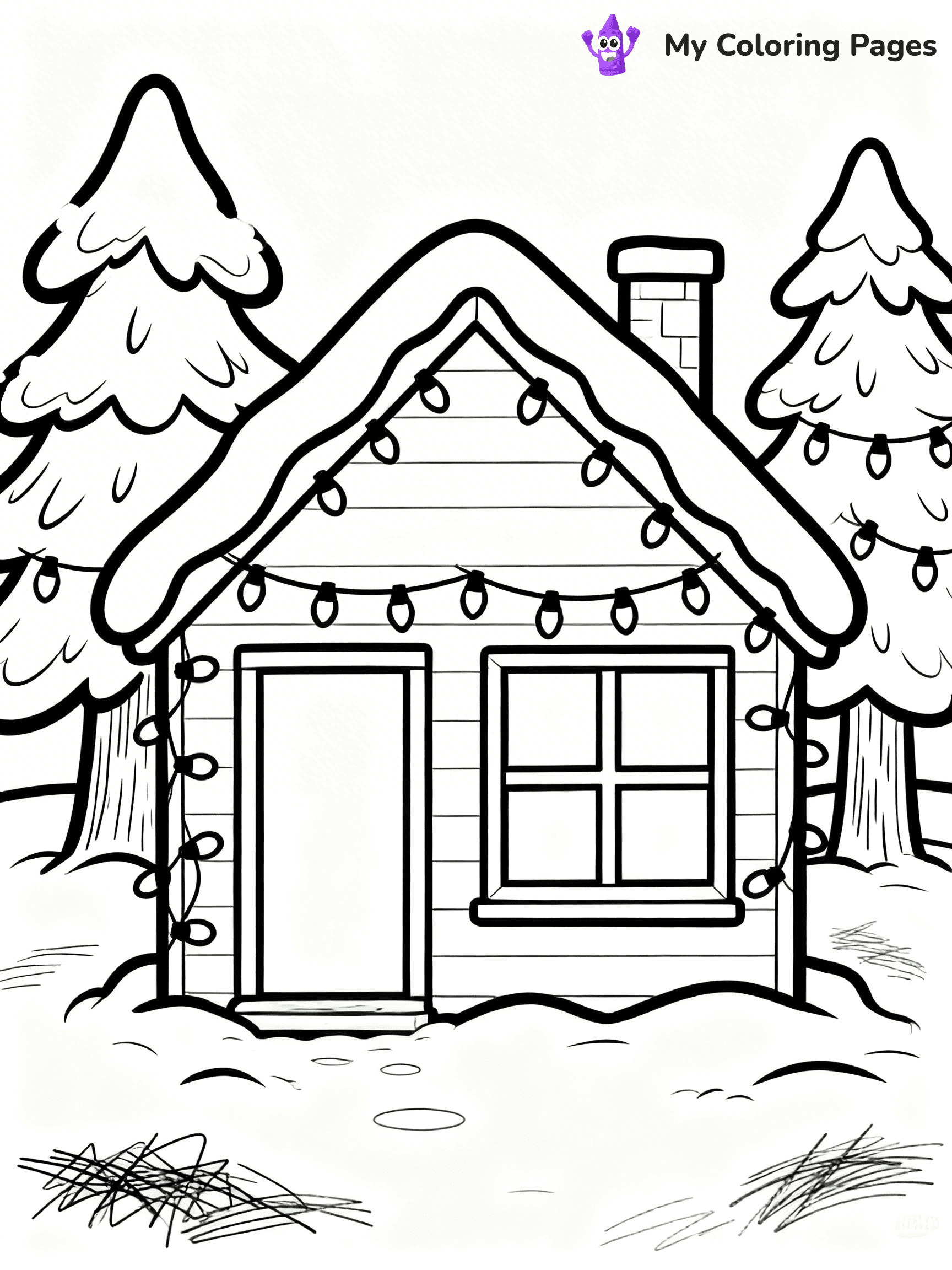 Christmas Lights Coloring Pages - 43