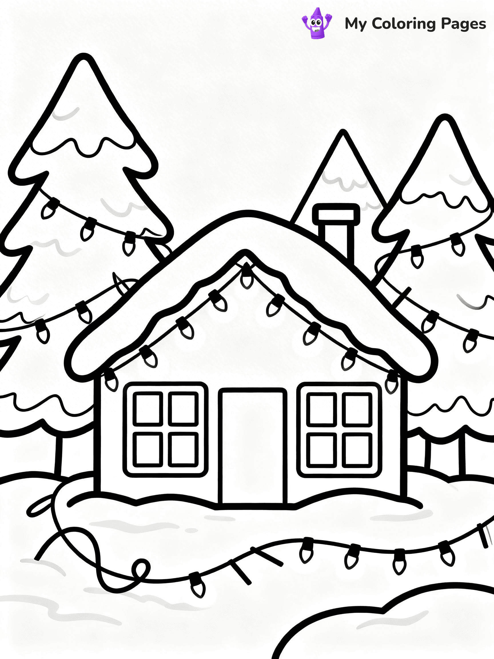 Christmas Lights Coloring Pages - 41