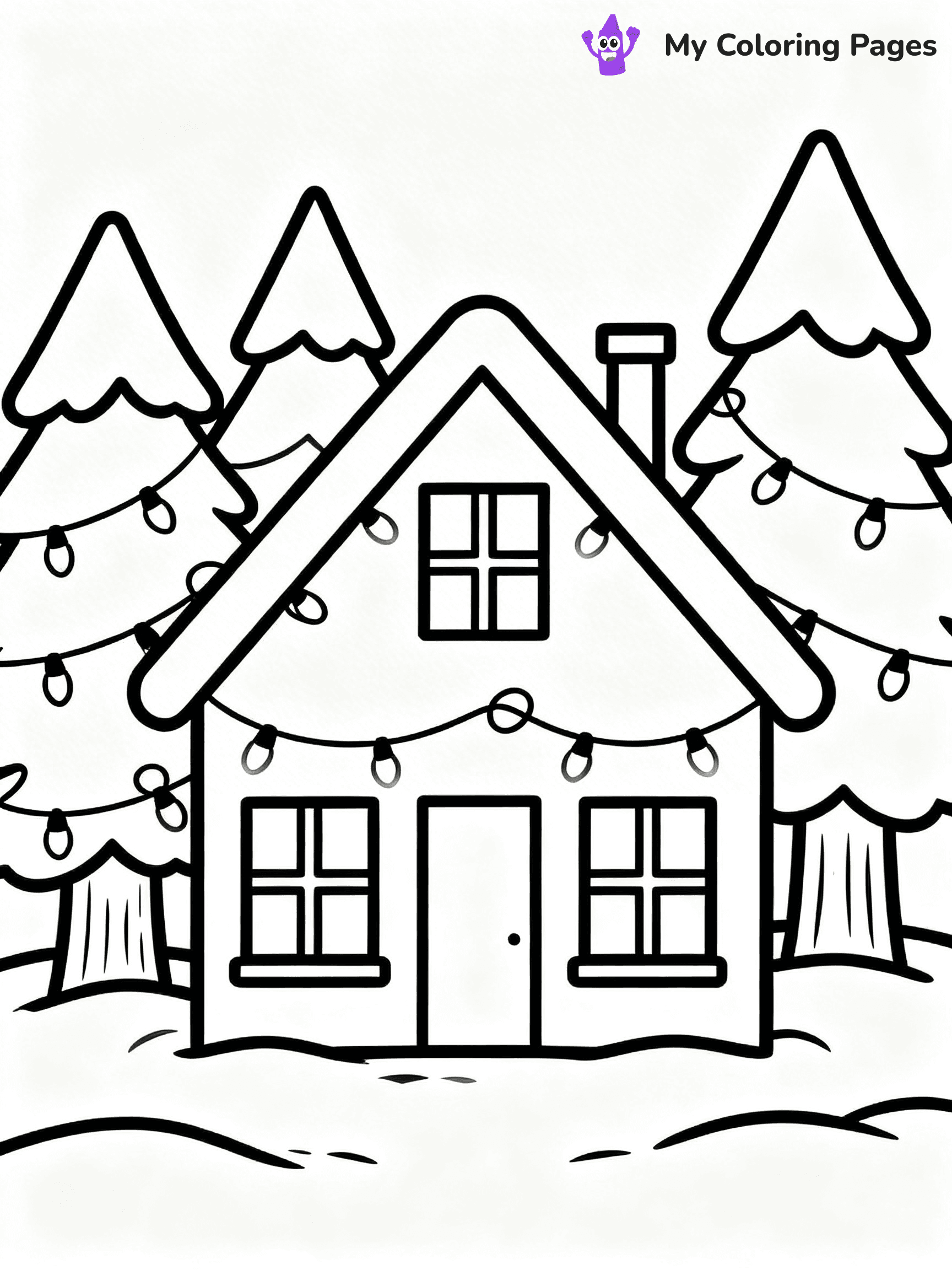 Christmas Lights Coloring Pages - 40