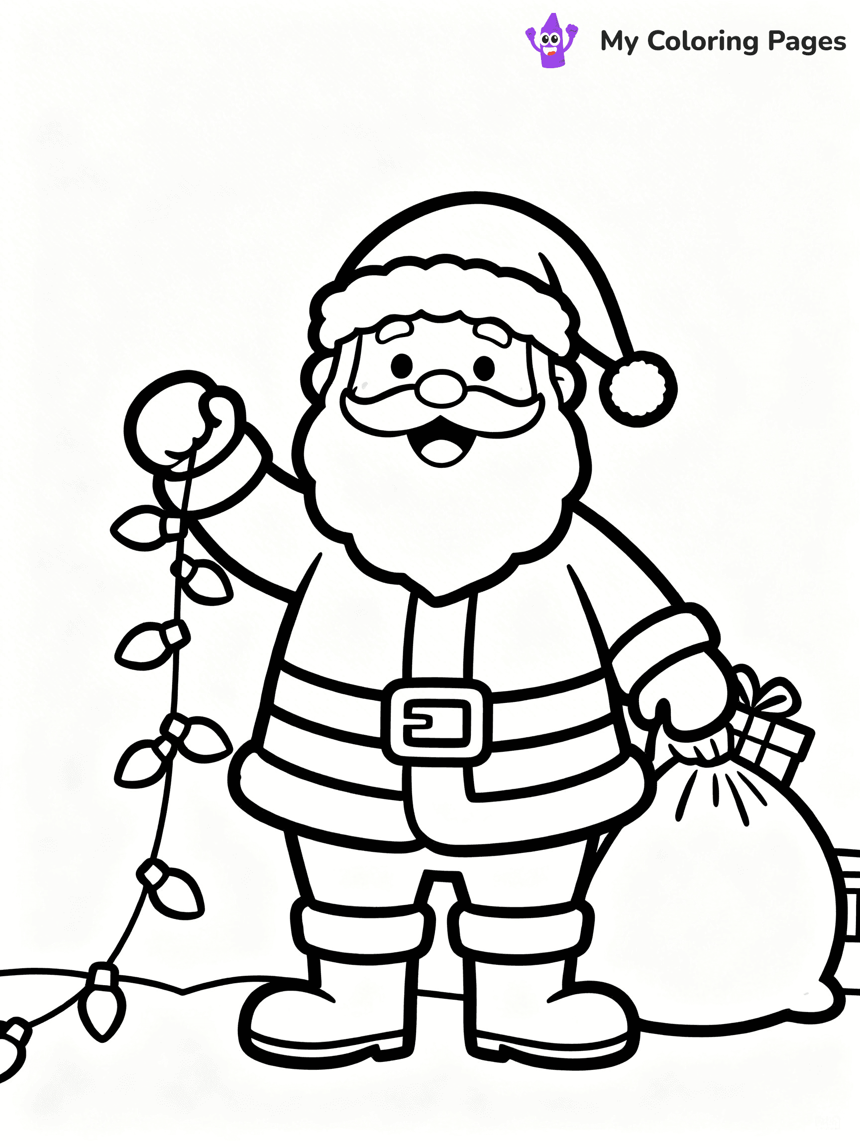 Christmas Lights Coloring Pages - 36