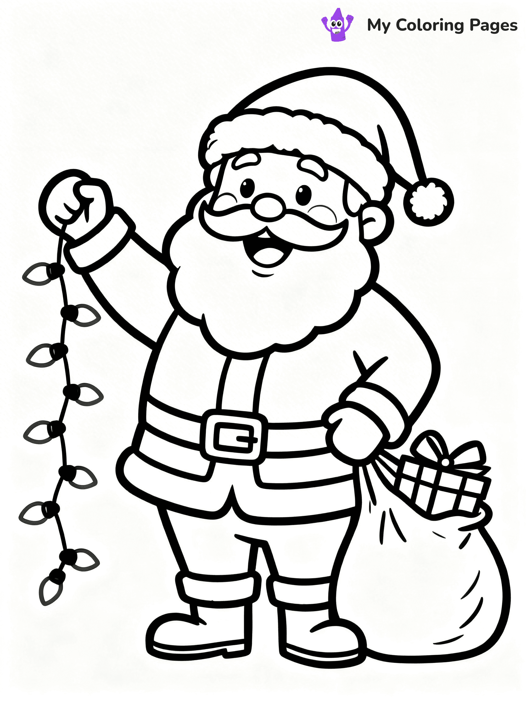 Christmas Lights Coloring Pages - 33