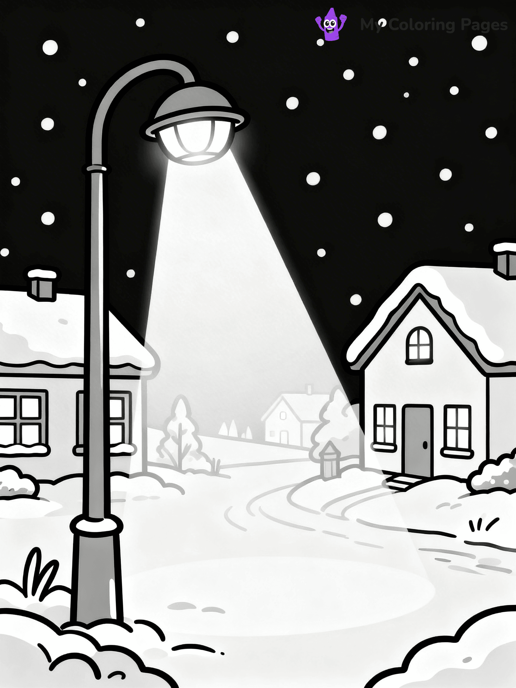 Christmas Lights Coloring Pages - 22