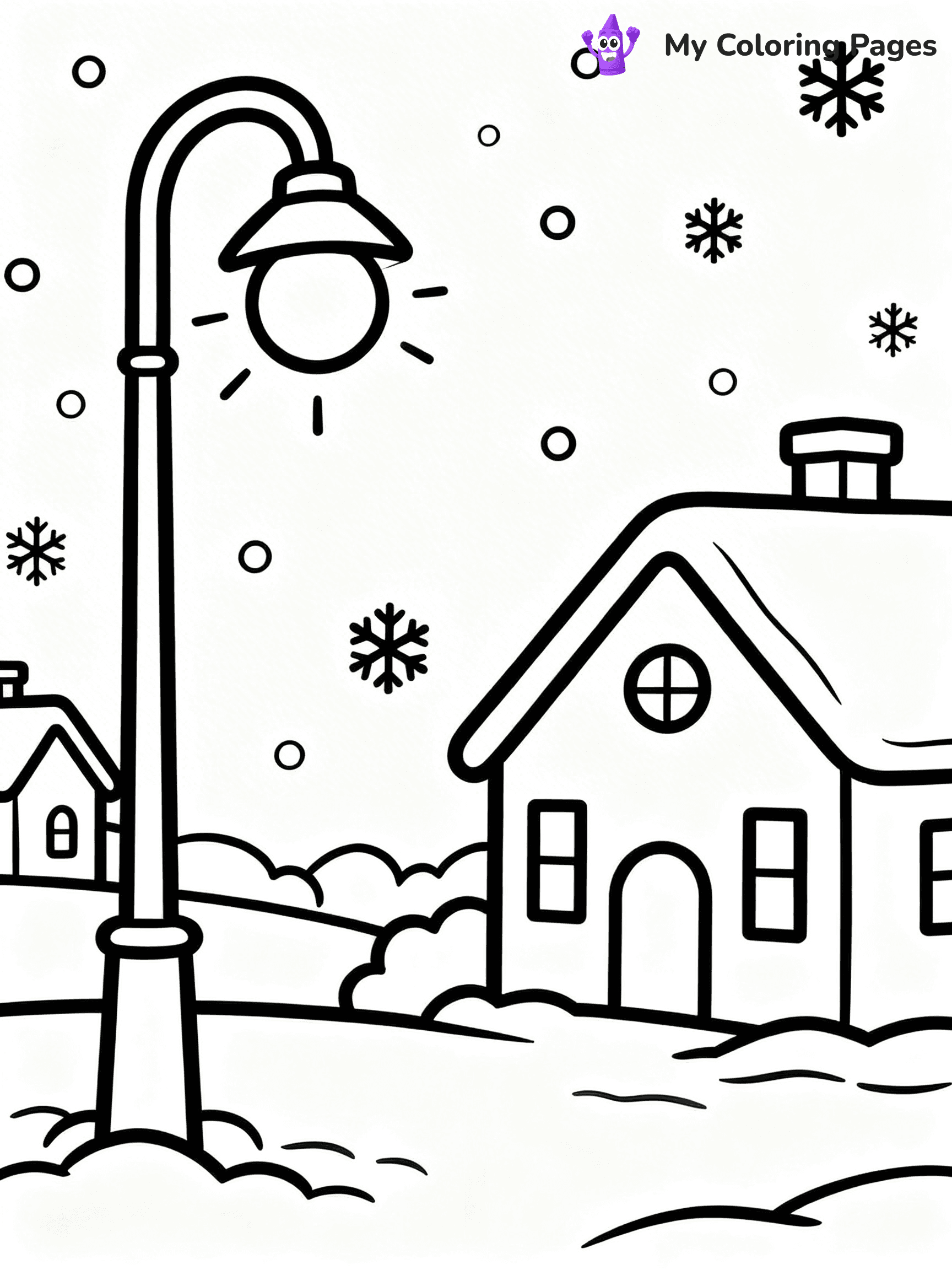 Christmas Lights Coloring Pages - 20