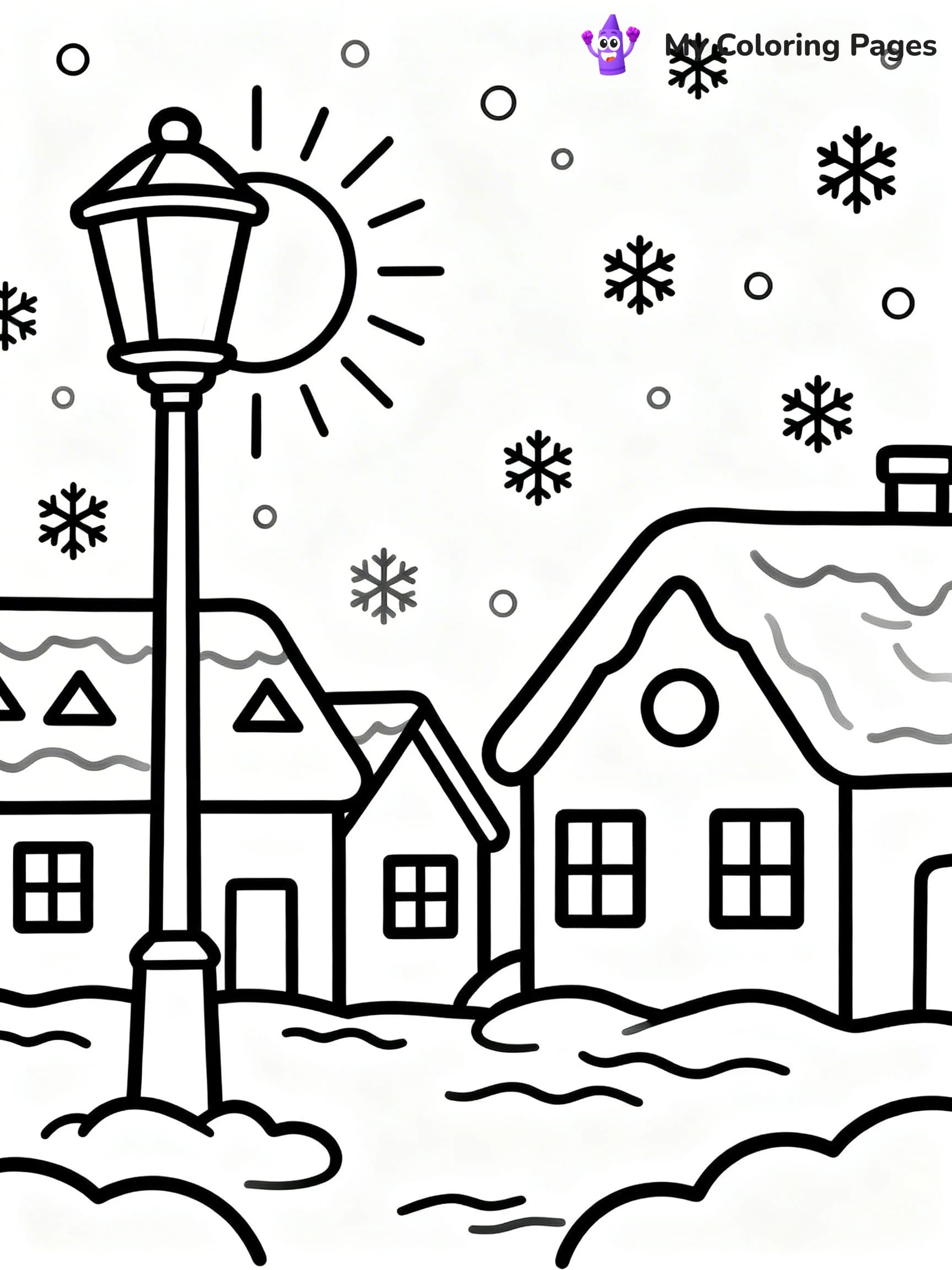 Christmas Lights Coloring Pages - 18