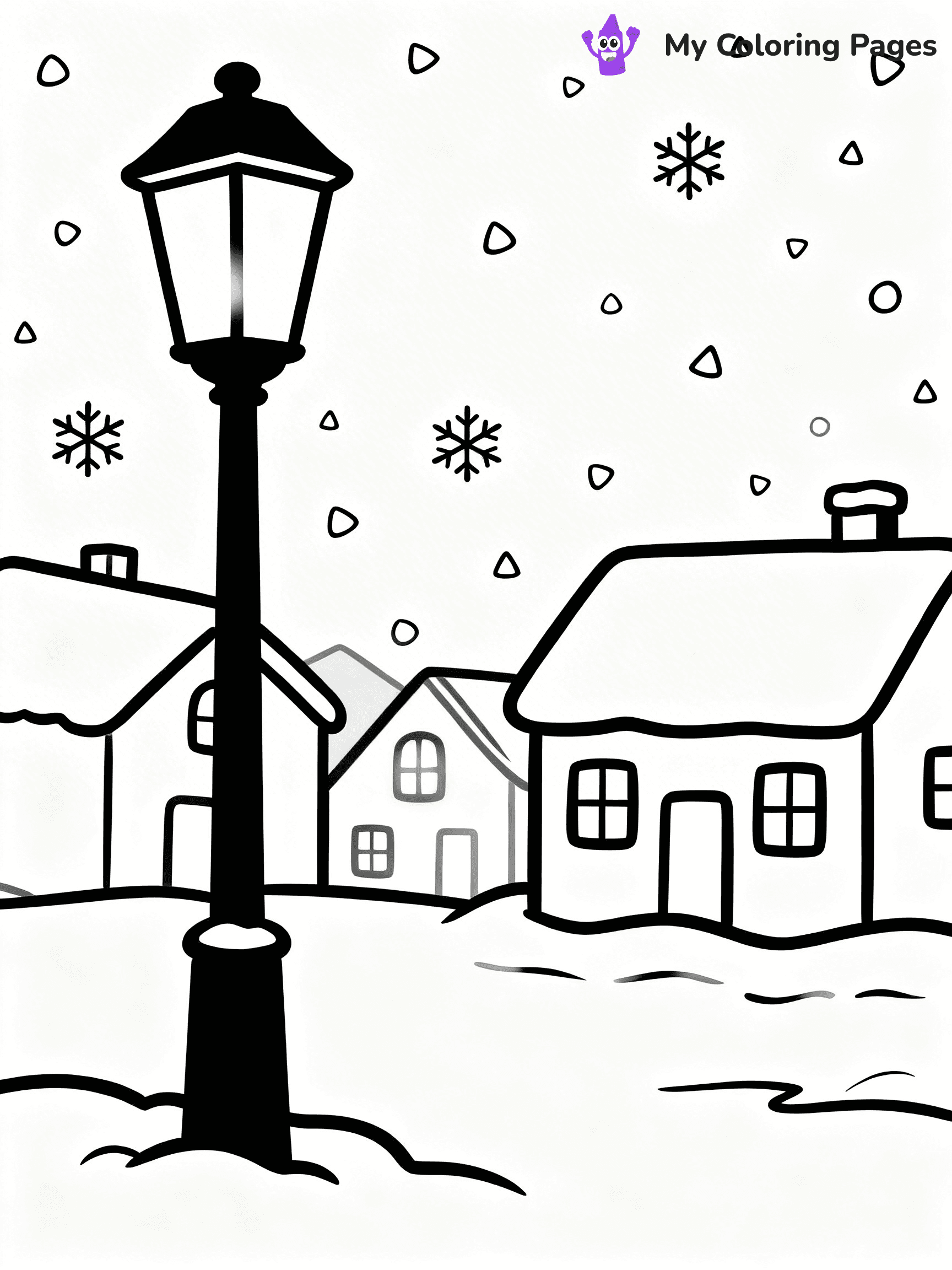 Christmas Lights Coloring Pages - 17