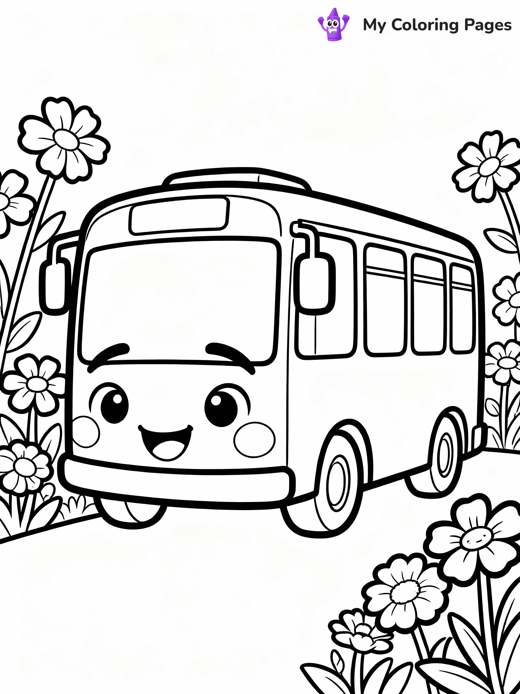 Bus Coloring Pages - 40