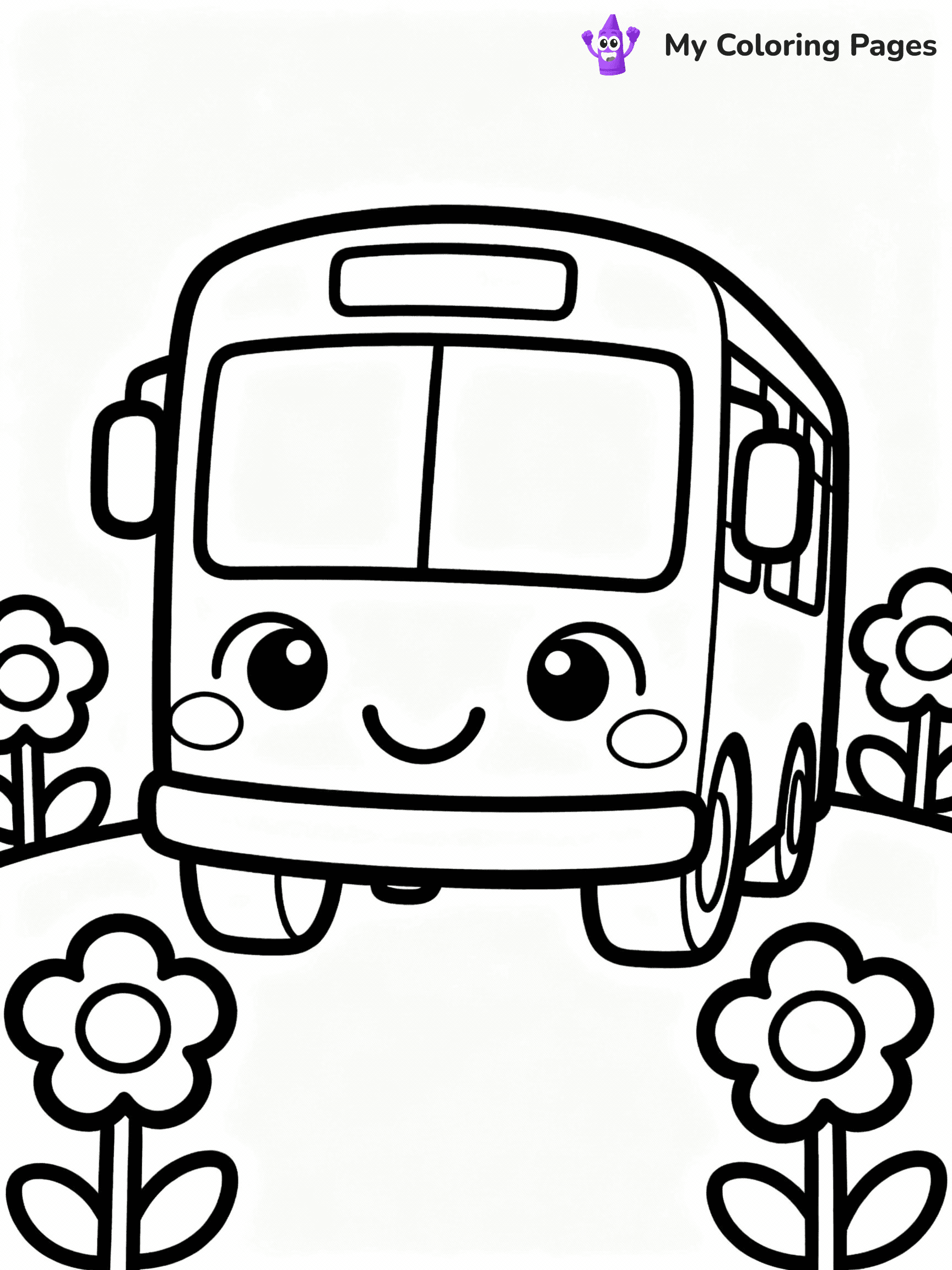 Bus Coloring Pages - 39