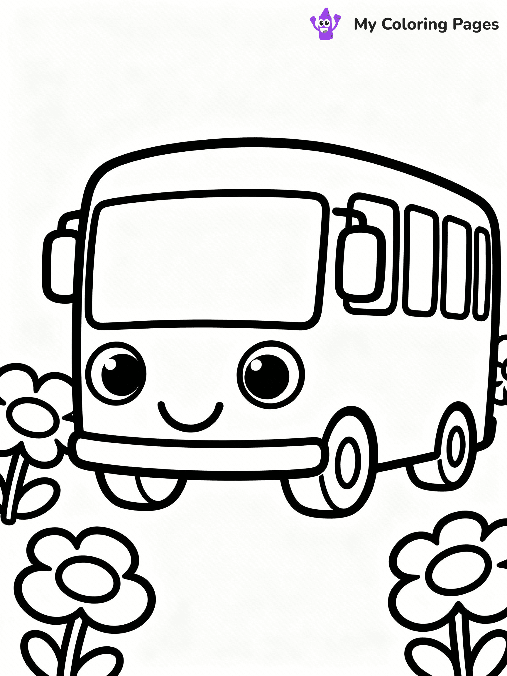 Bus Coloring Pages - 37