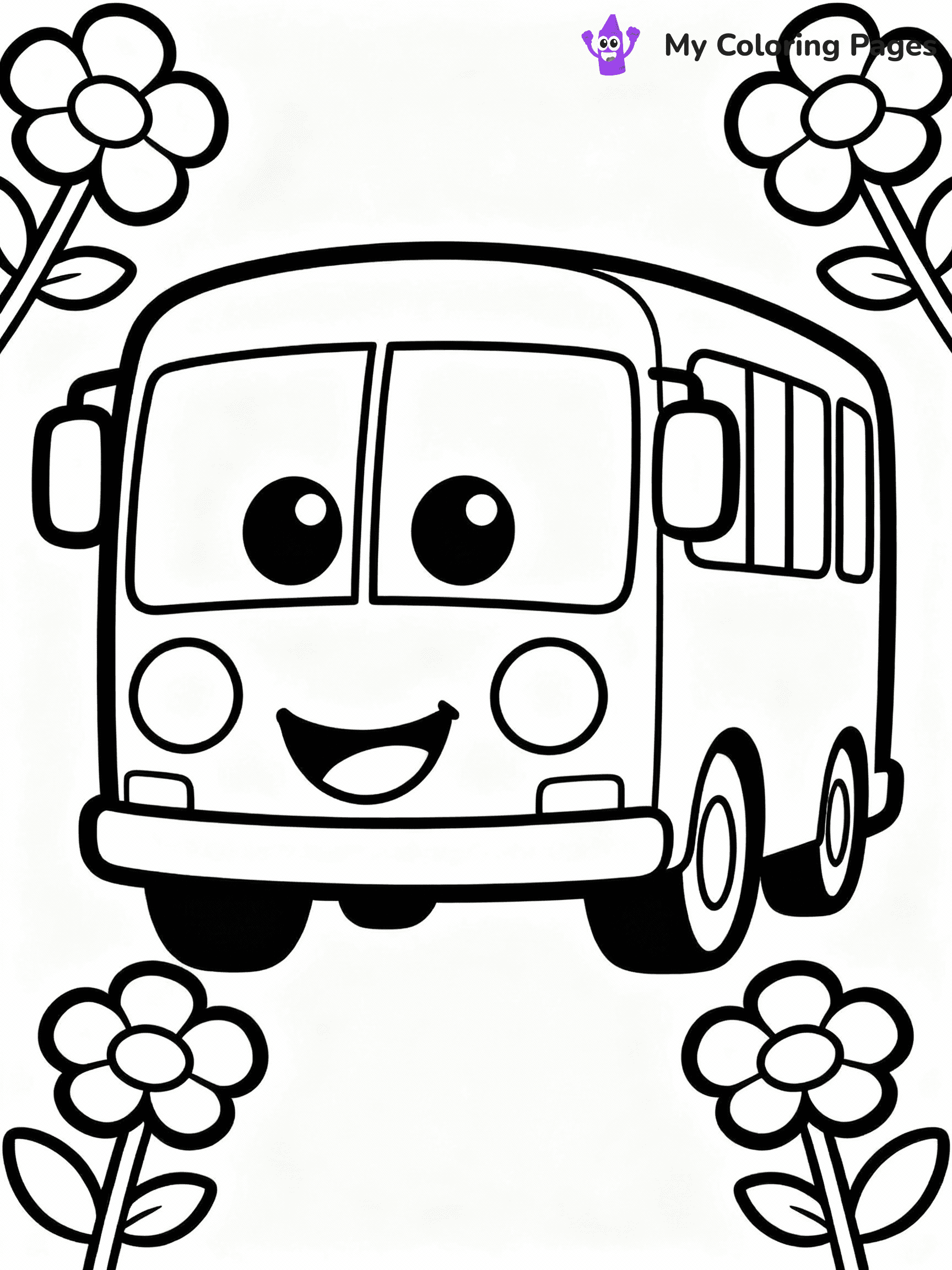 Bus Coloring Pages - 35