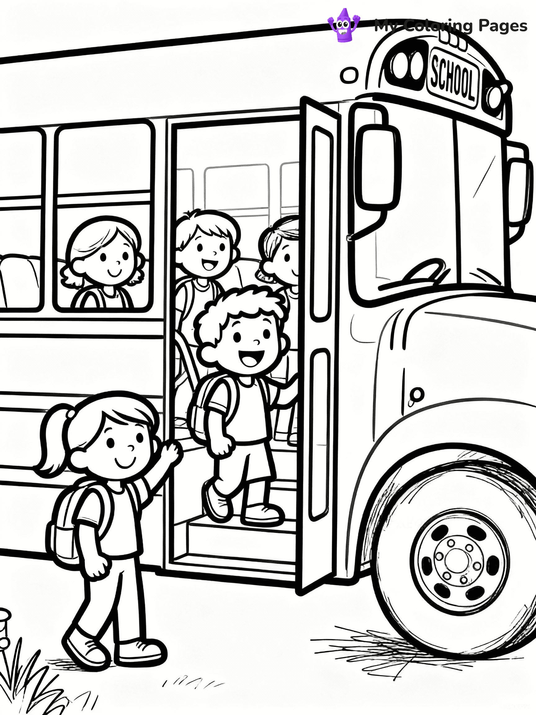 Bus Coloring Pages - 31