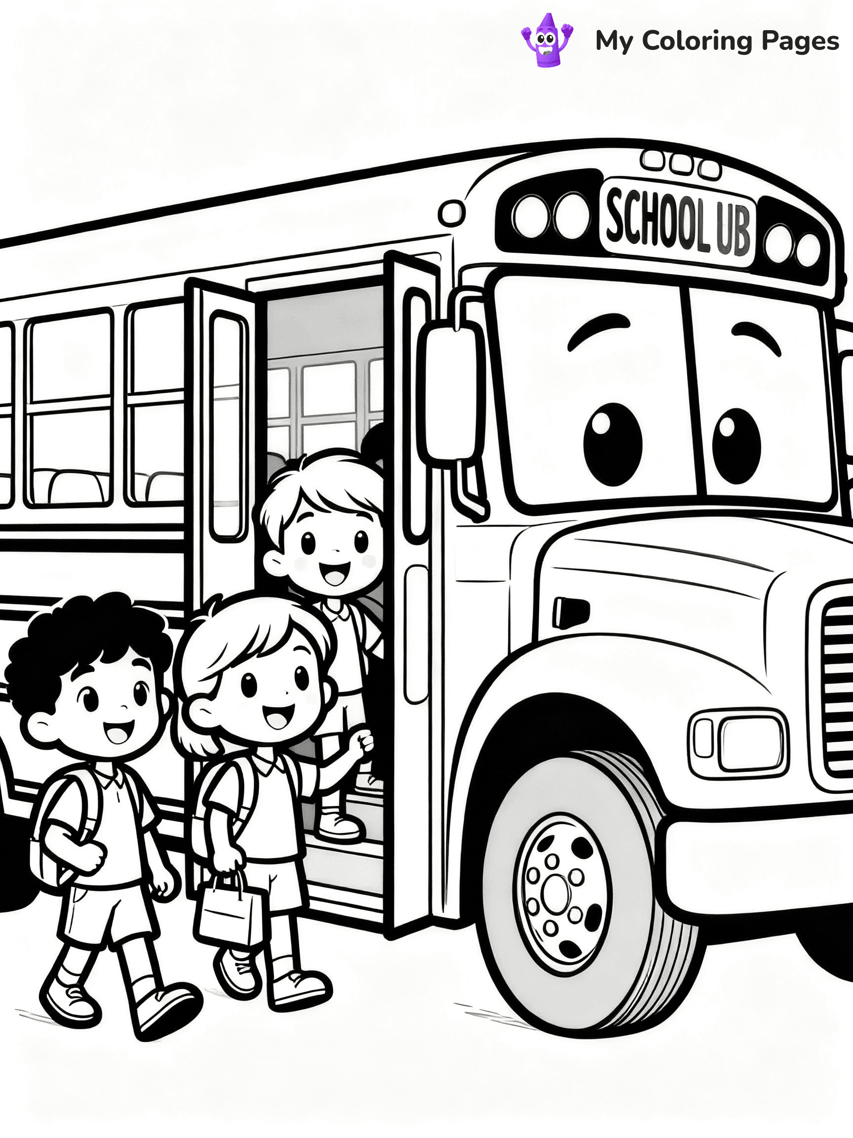 Bus Coloring Pages - 29