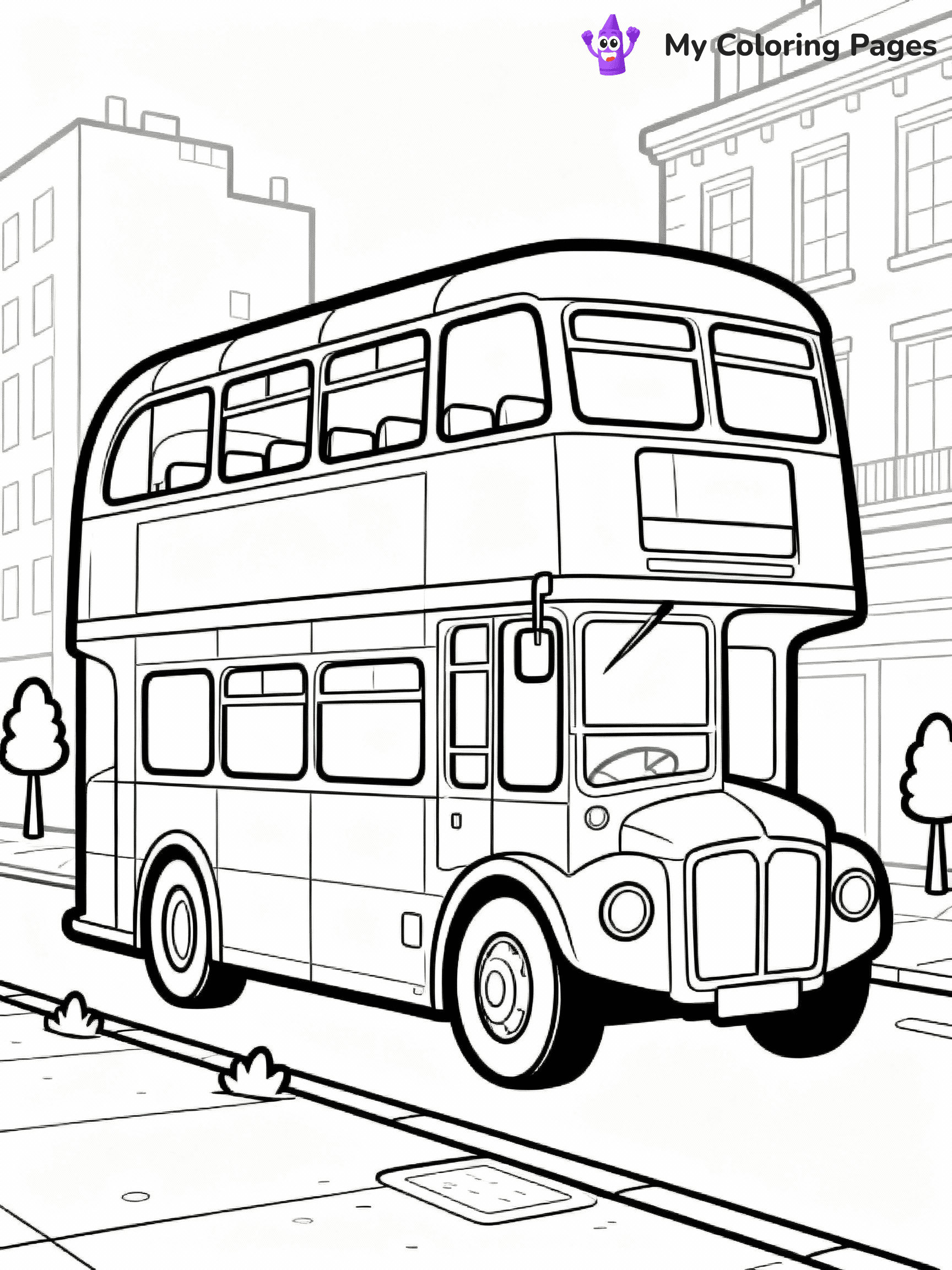 Bus Coloring Pages - 28