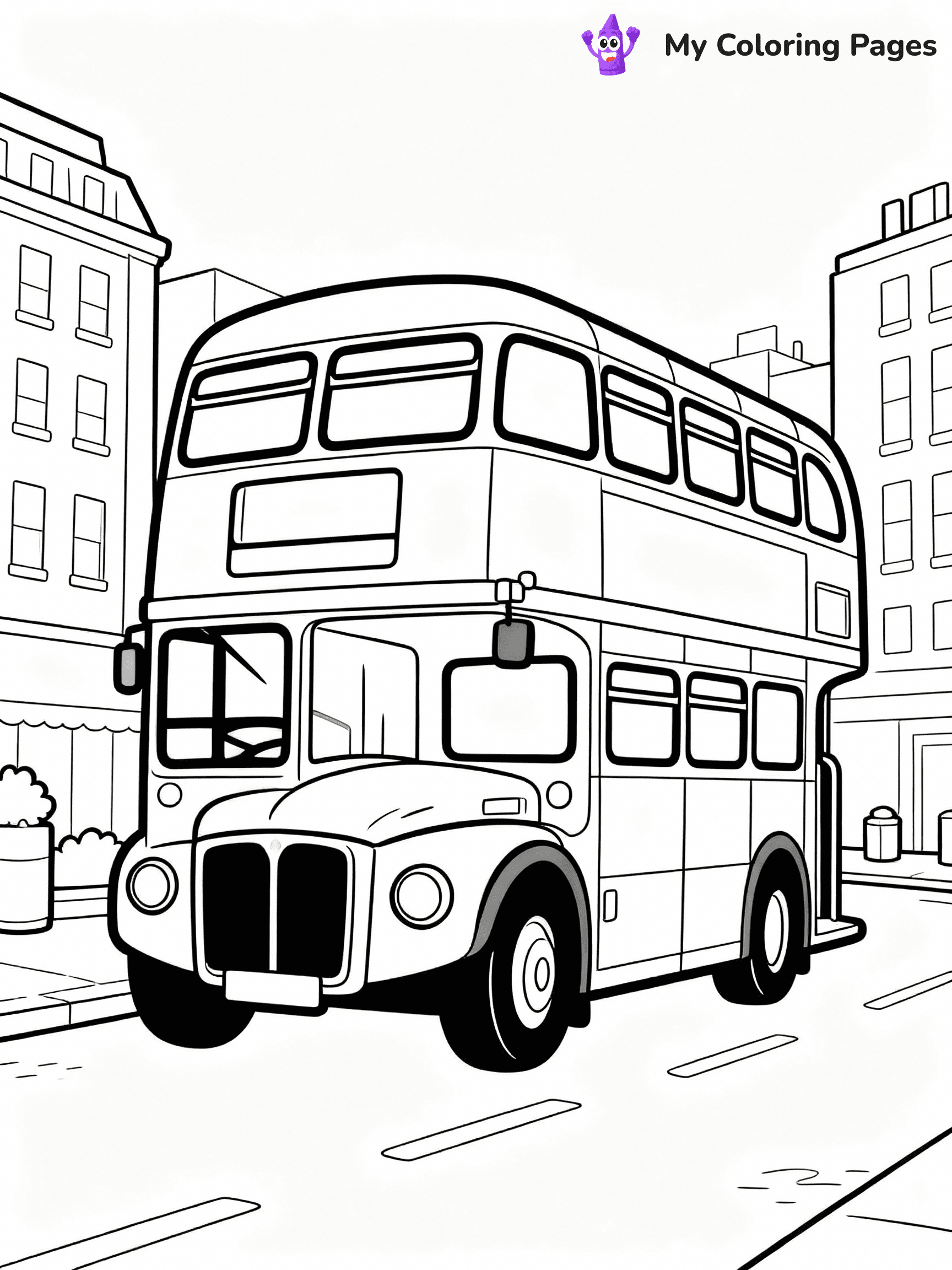 Bus Coloring Pages - 27