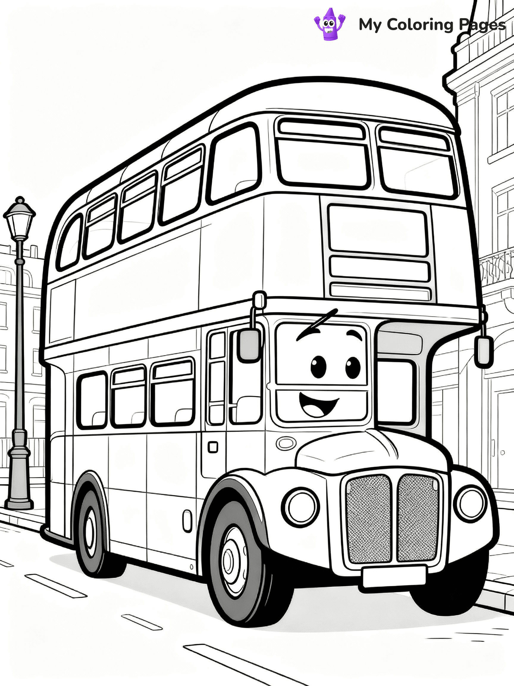 Bus Coloring Pages - 26