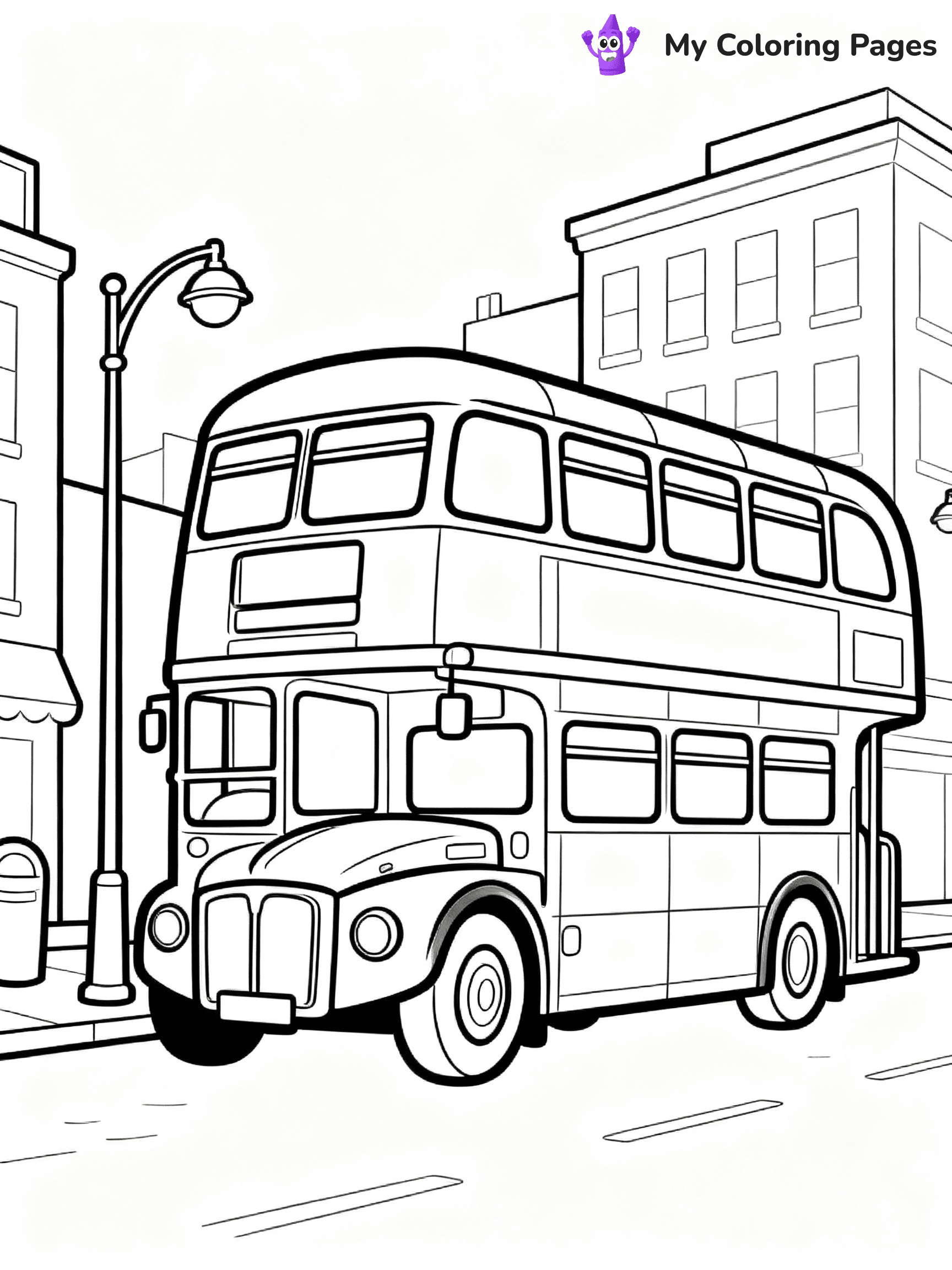 Bus Coloring Pages - 24