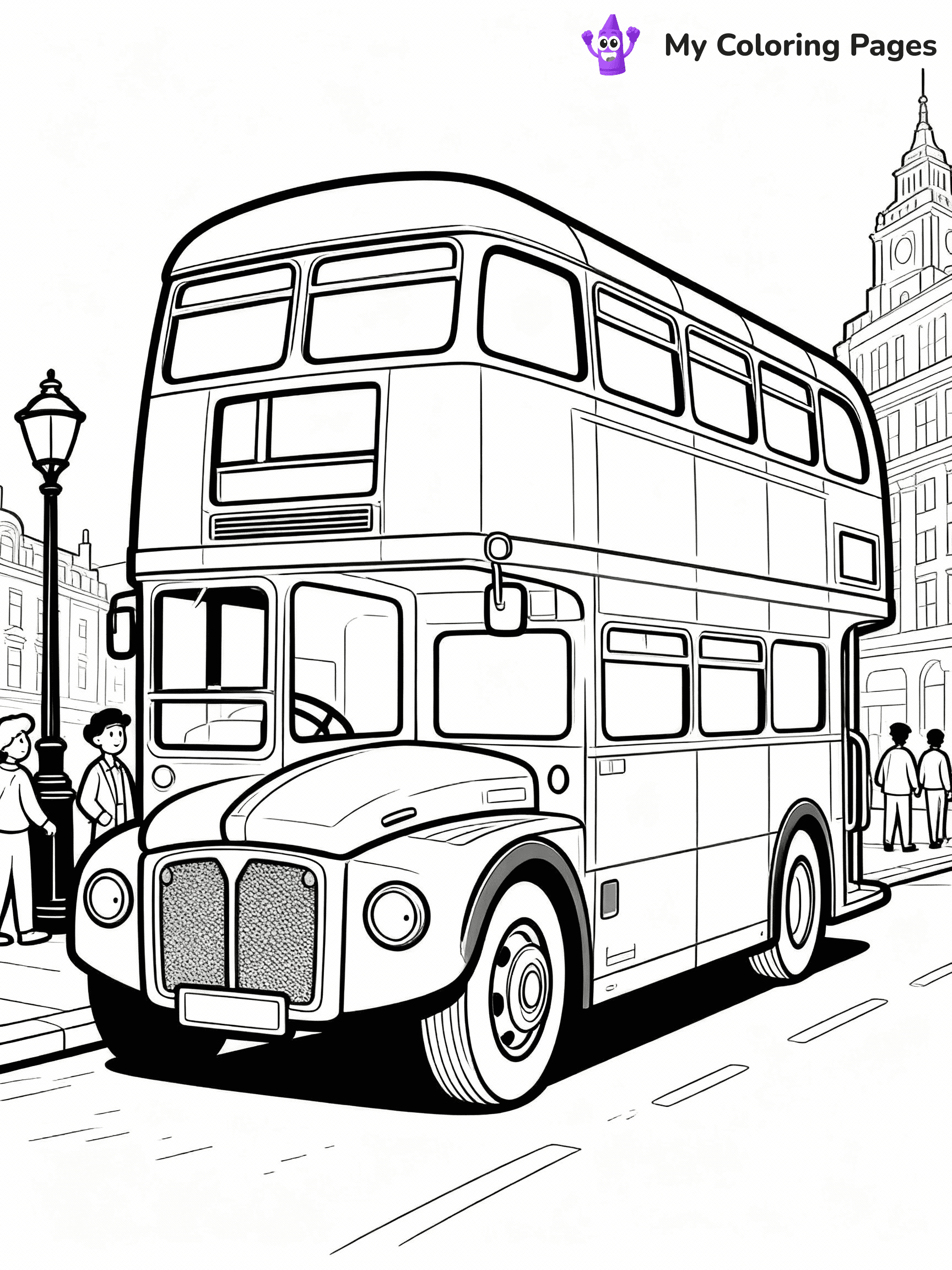 Bus Coloring Pages - 23