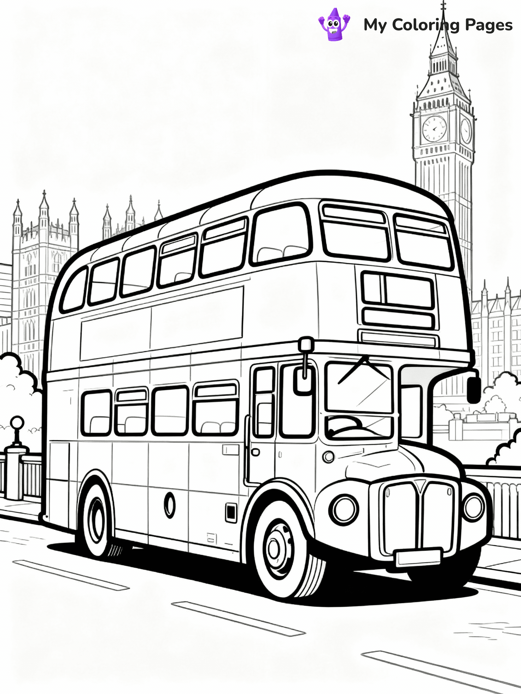 Bus Coloring Pages - 22