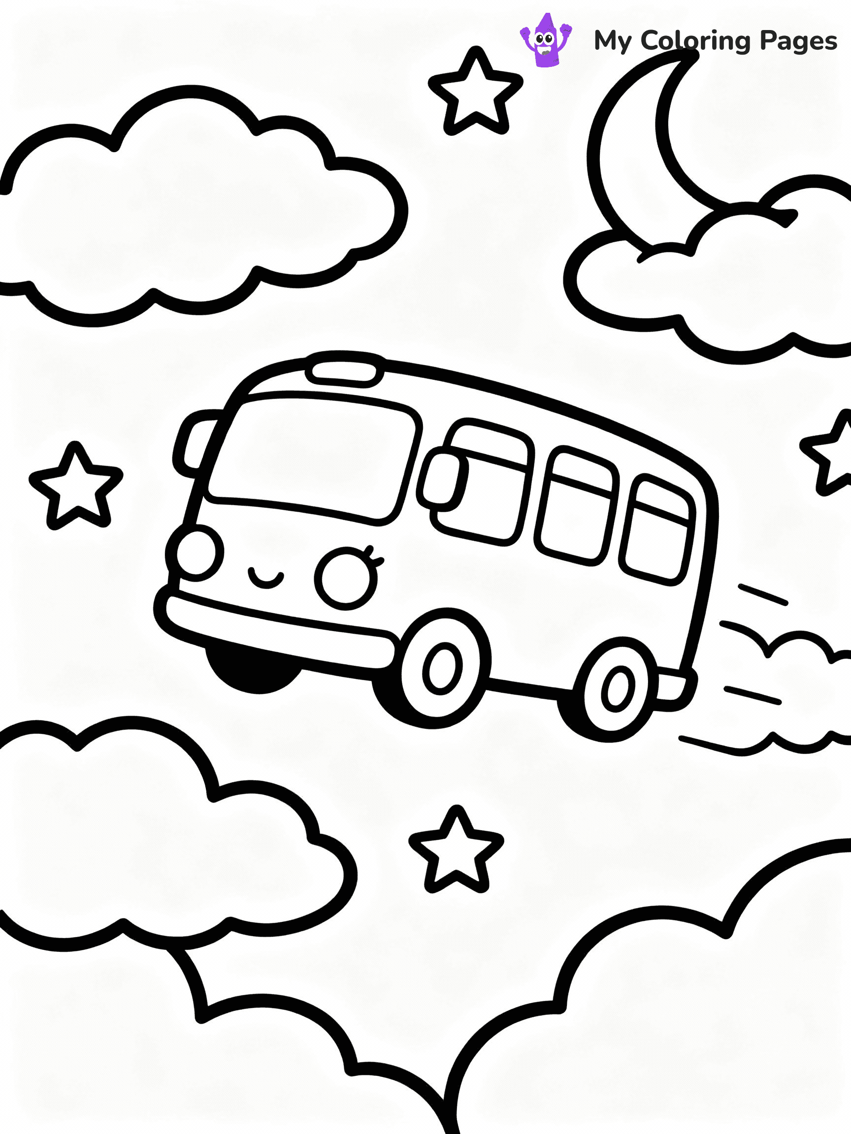 Bus Coloring Pages - 21