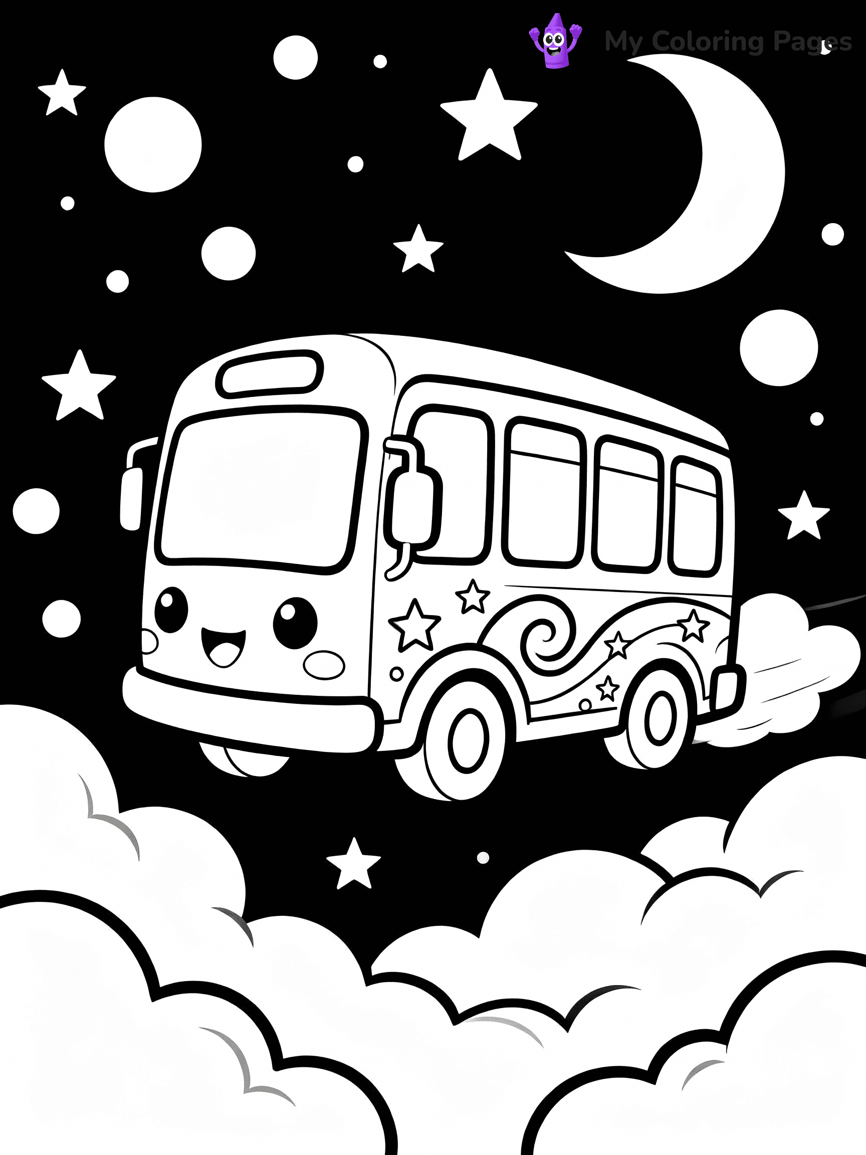 Bus Coloring Pages - 19