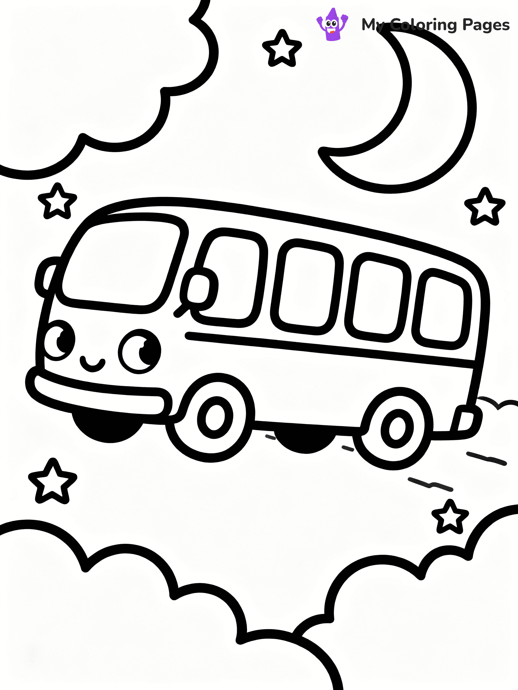 Bus Coloring Pages - 18
