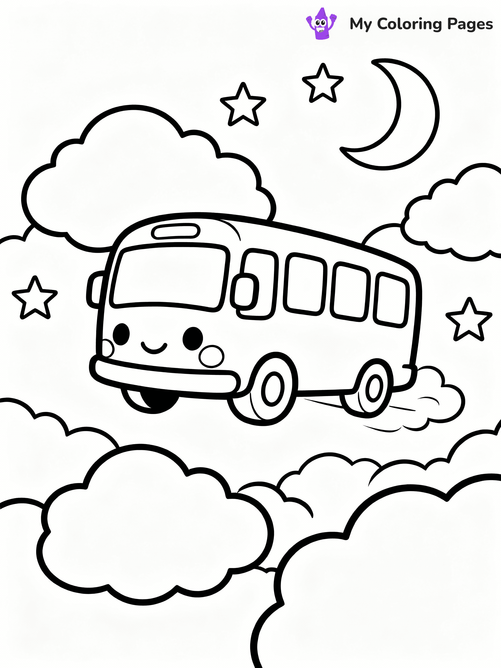Bus Coloring Pages - 17