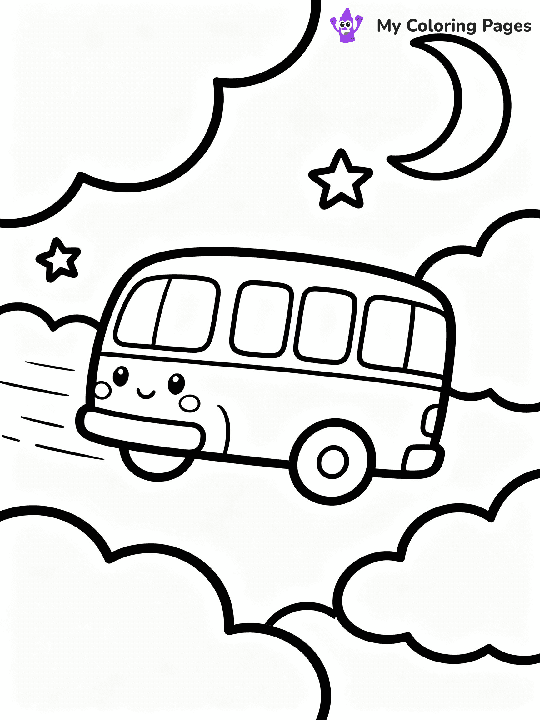 Bus Coloring Pages - 16