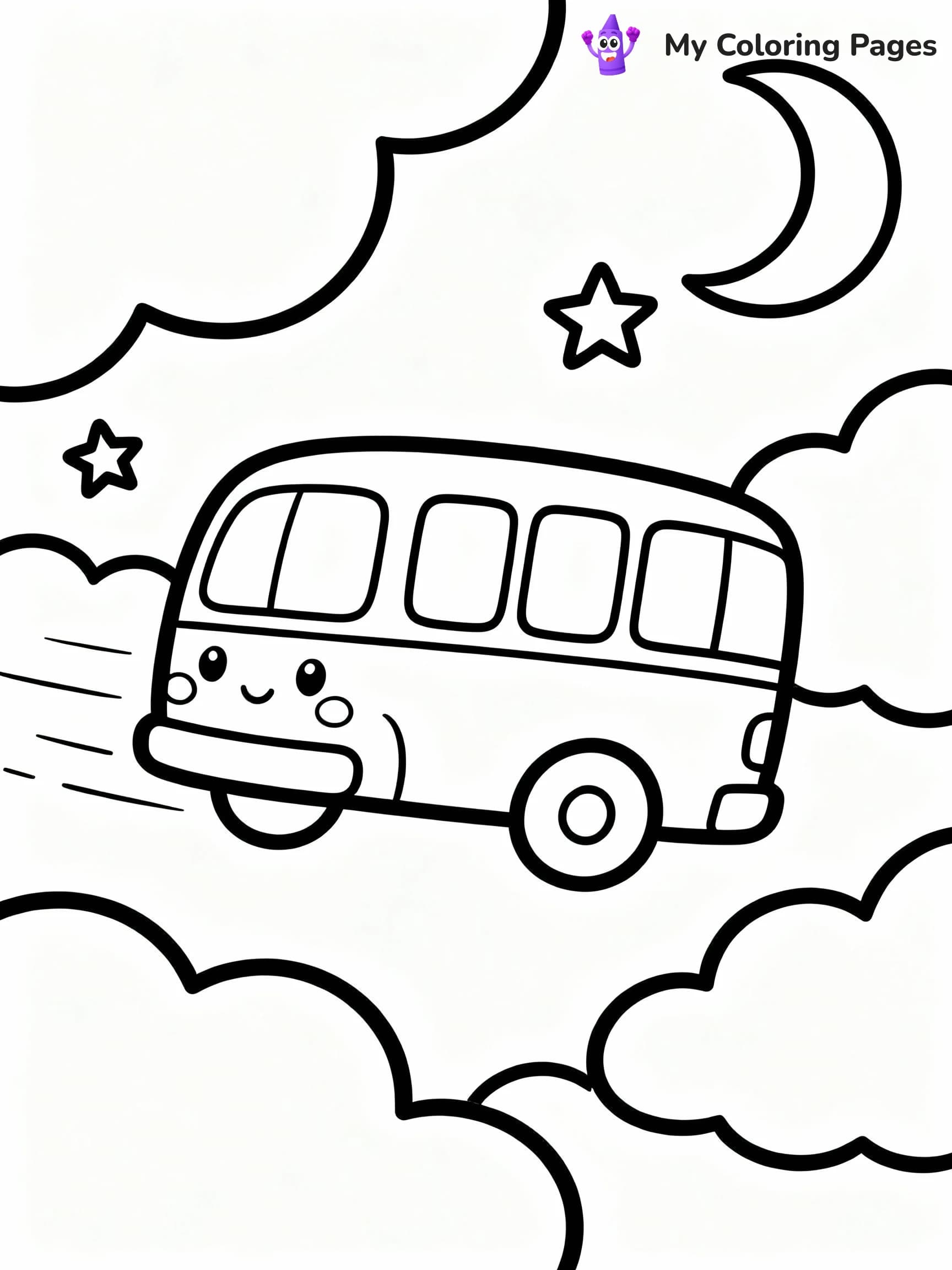 Bus Coloring Pages - 16
