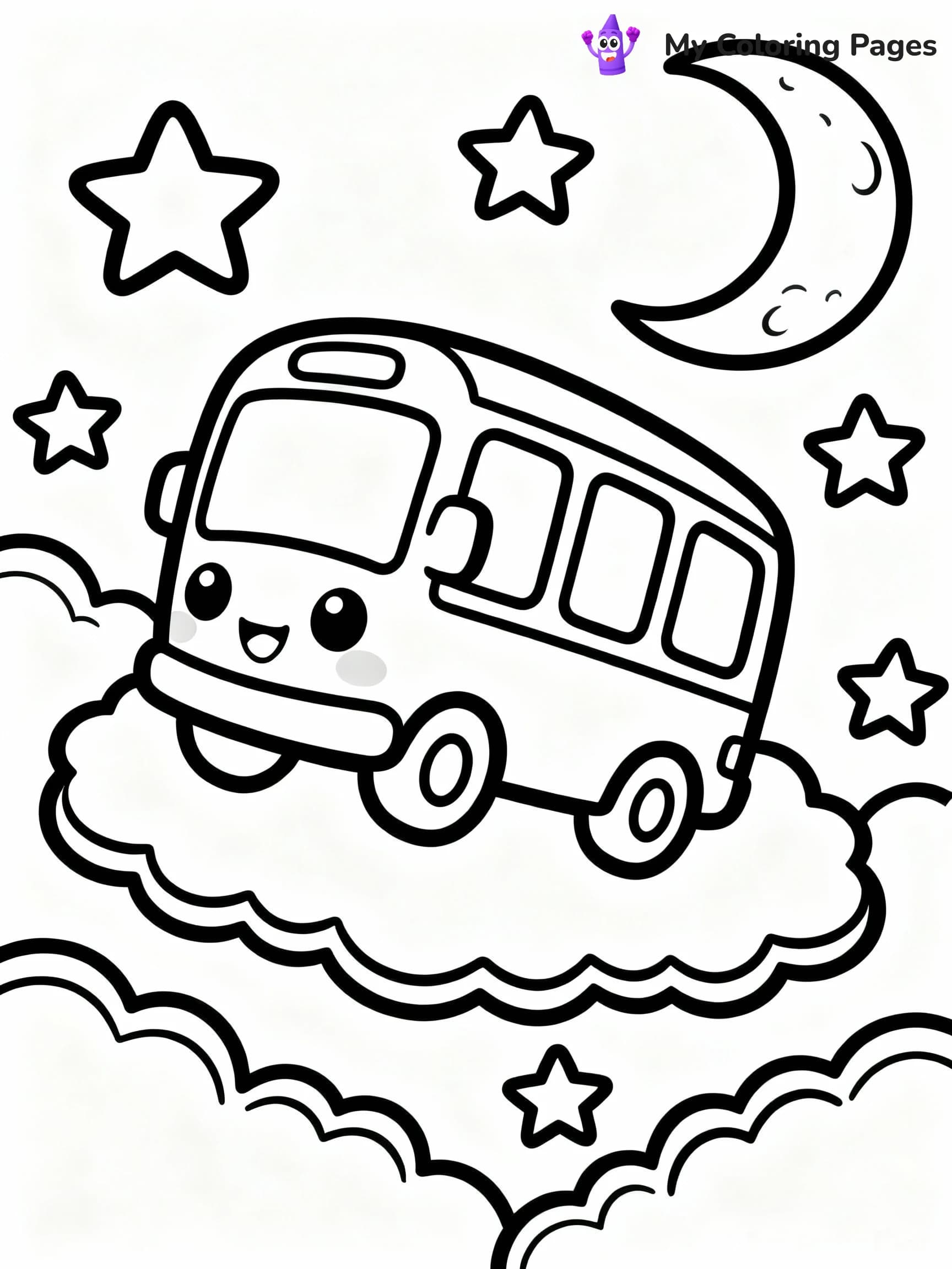 Bus Coloring Pages - 15