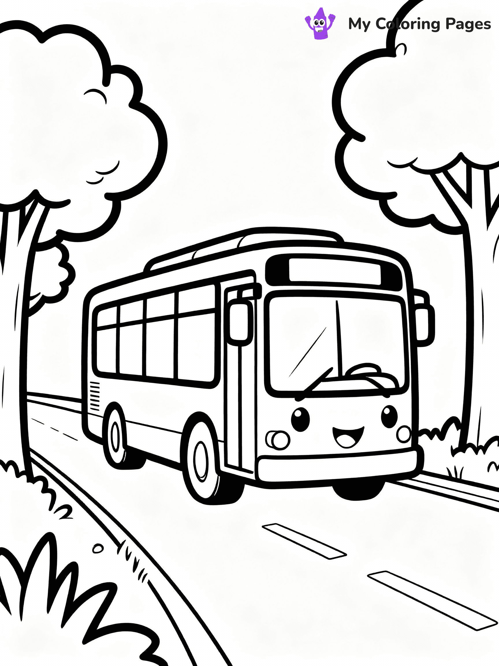 Bus Coloring Pages - 14