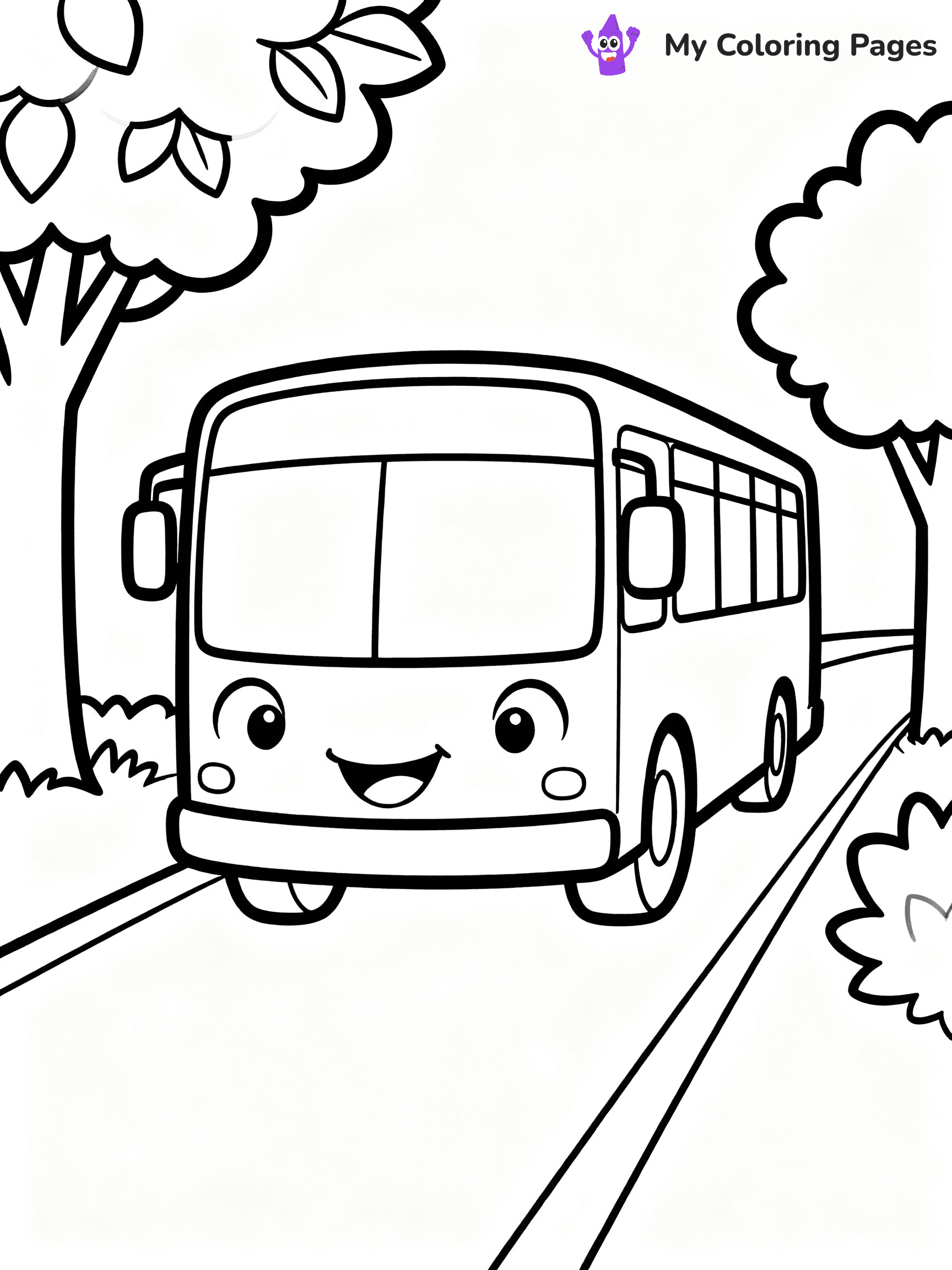 Bus Coloring Pages - 13