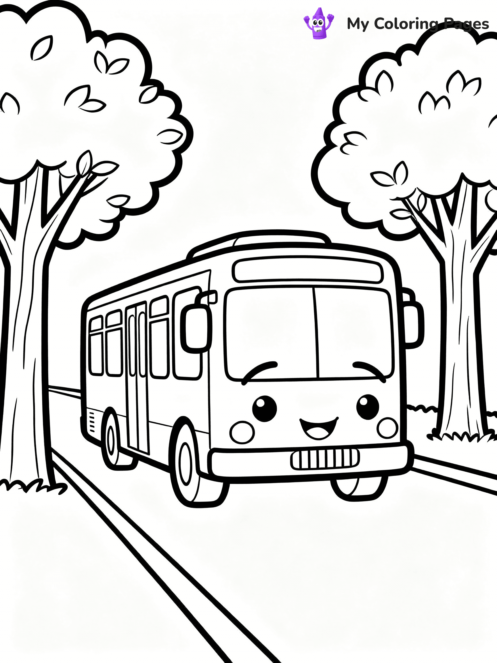 Bus Coloring Pages - 11