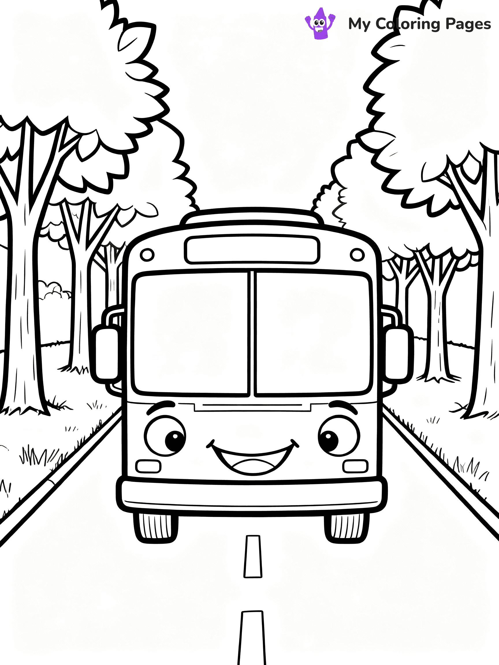 Bus Coloring Pages - 10