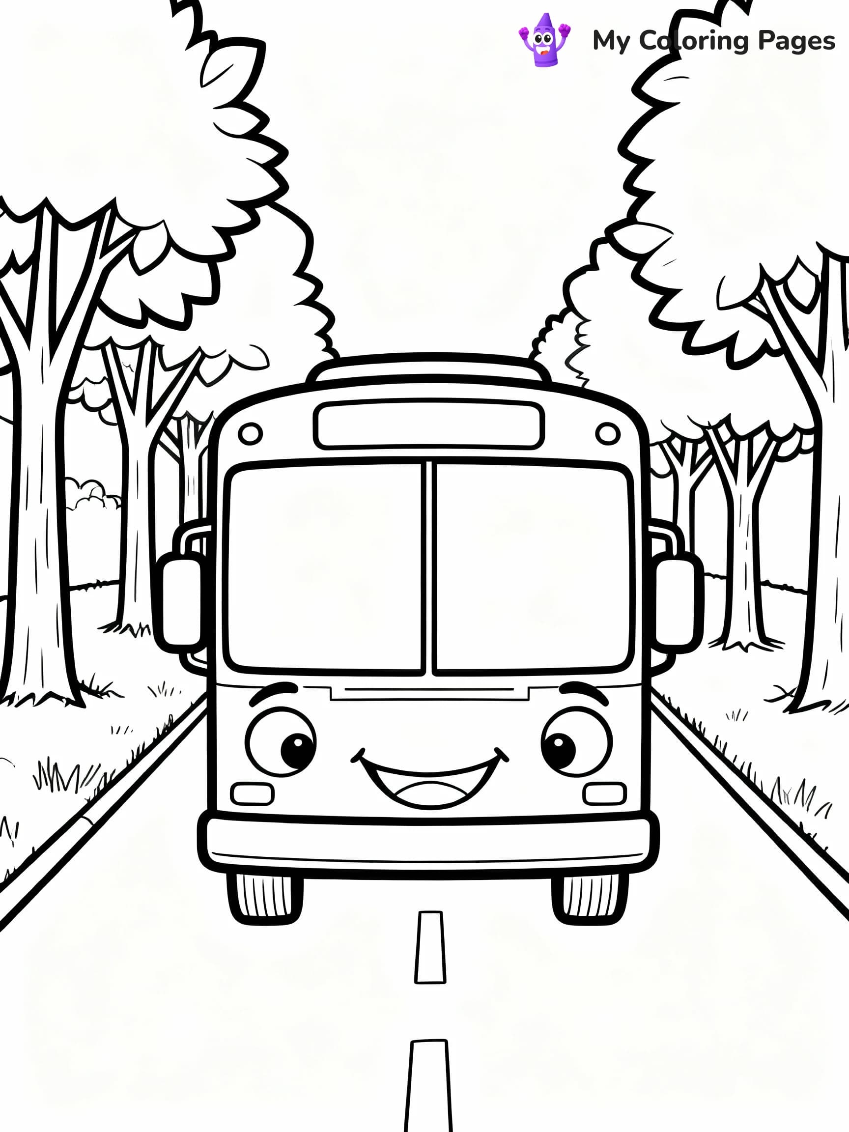 Bus Coloring Pages - 10