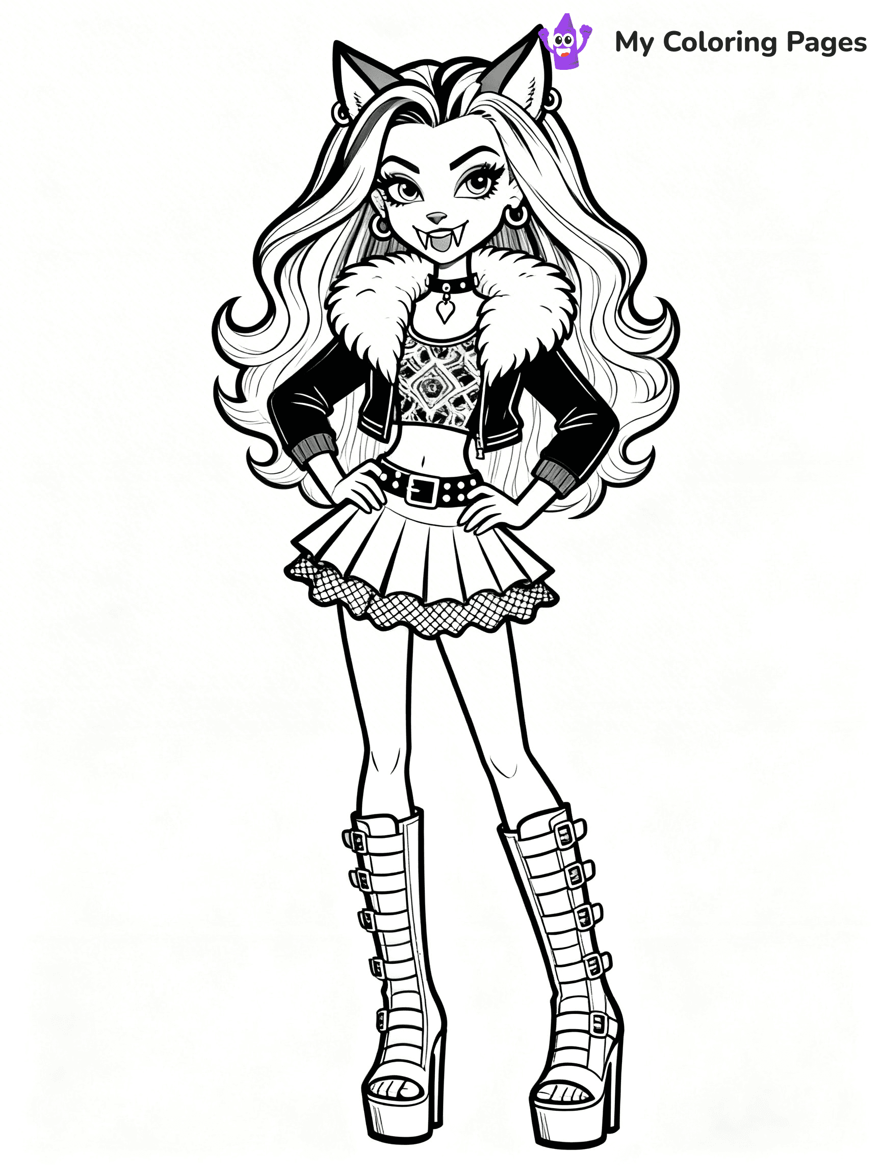 Frankie Monster High Coloring Pages - 20