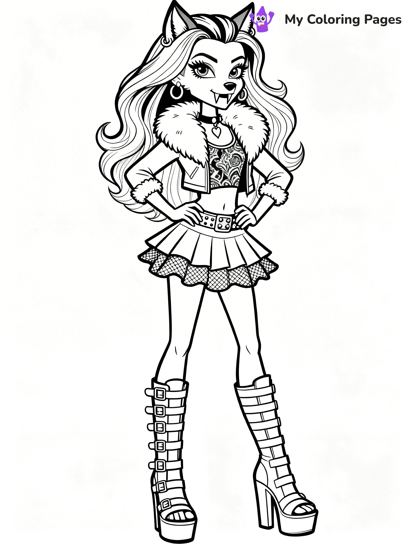 Frankie Monster High Coloring Pages - 19